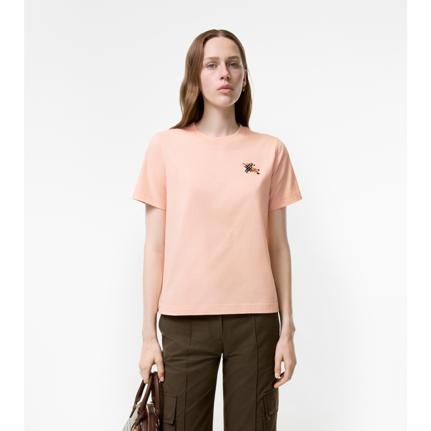 Knight Check Cotton T-shirt
