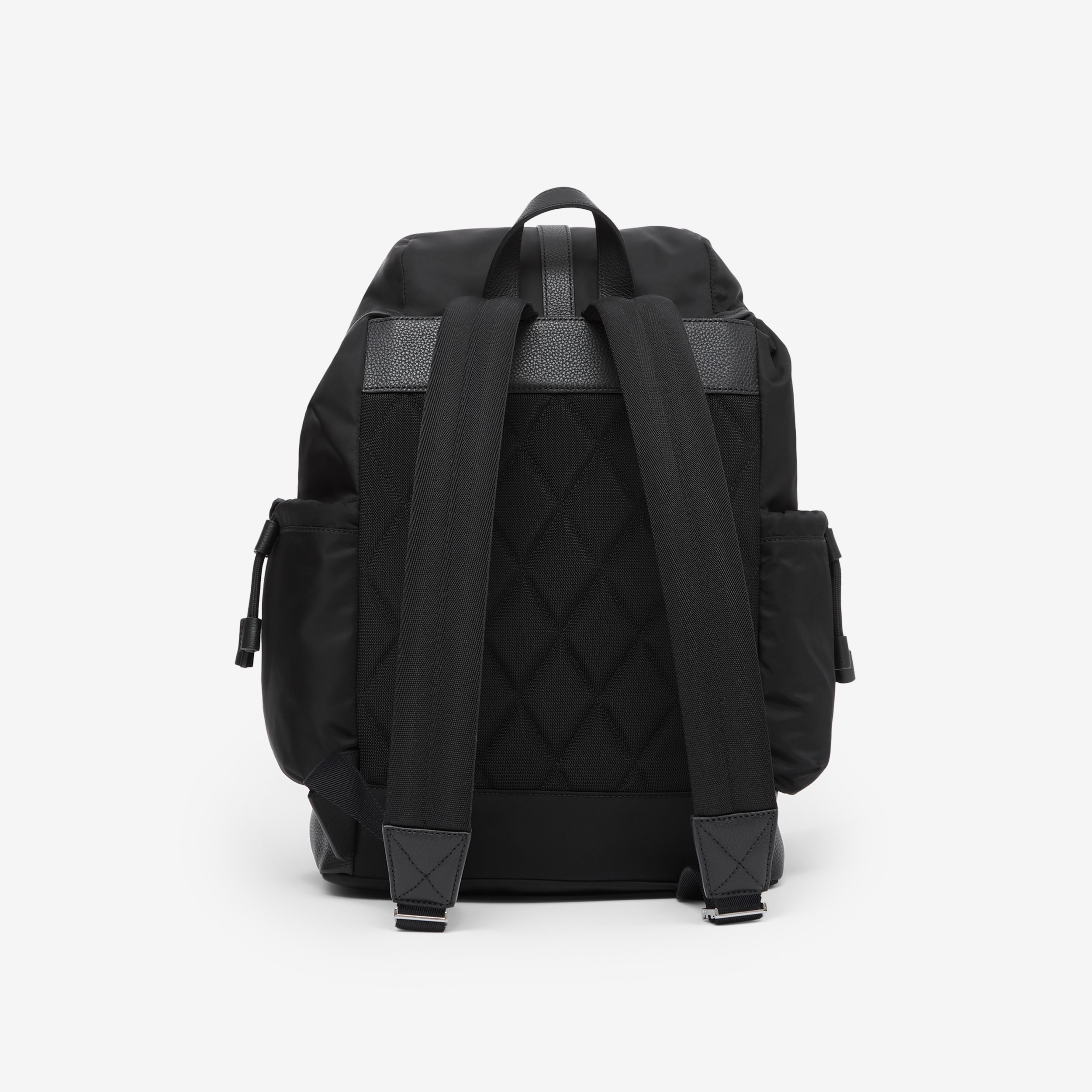 Leather Trim Nylon Baby Changing Backpack in Black - Children | Burberry®  Official