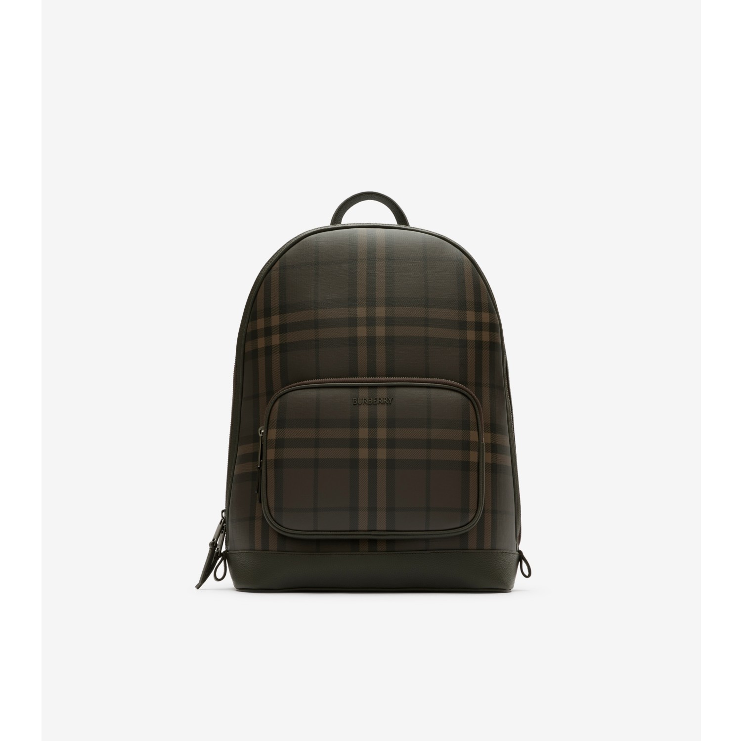 Rucksack „City“ in Check mit Reißverschluss