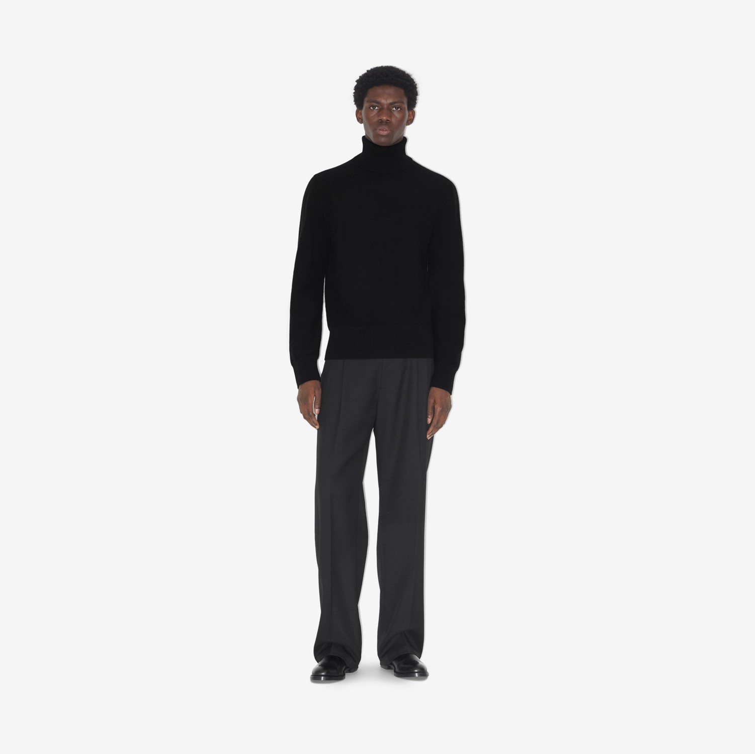 EKD 롤넥 스웨터 (블랙) - 남성 | Burberry®