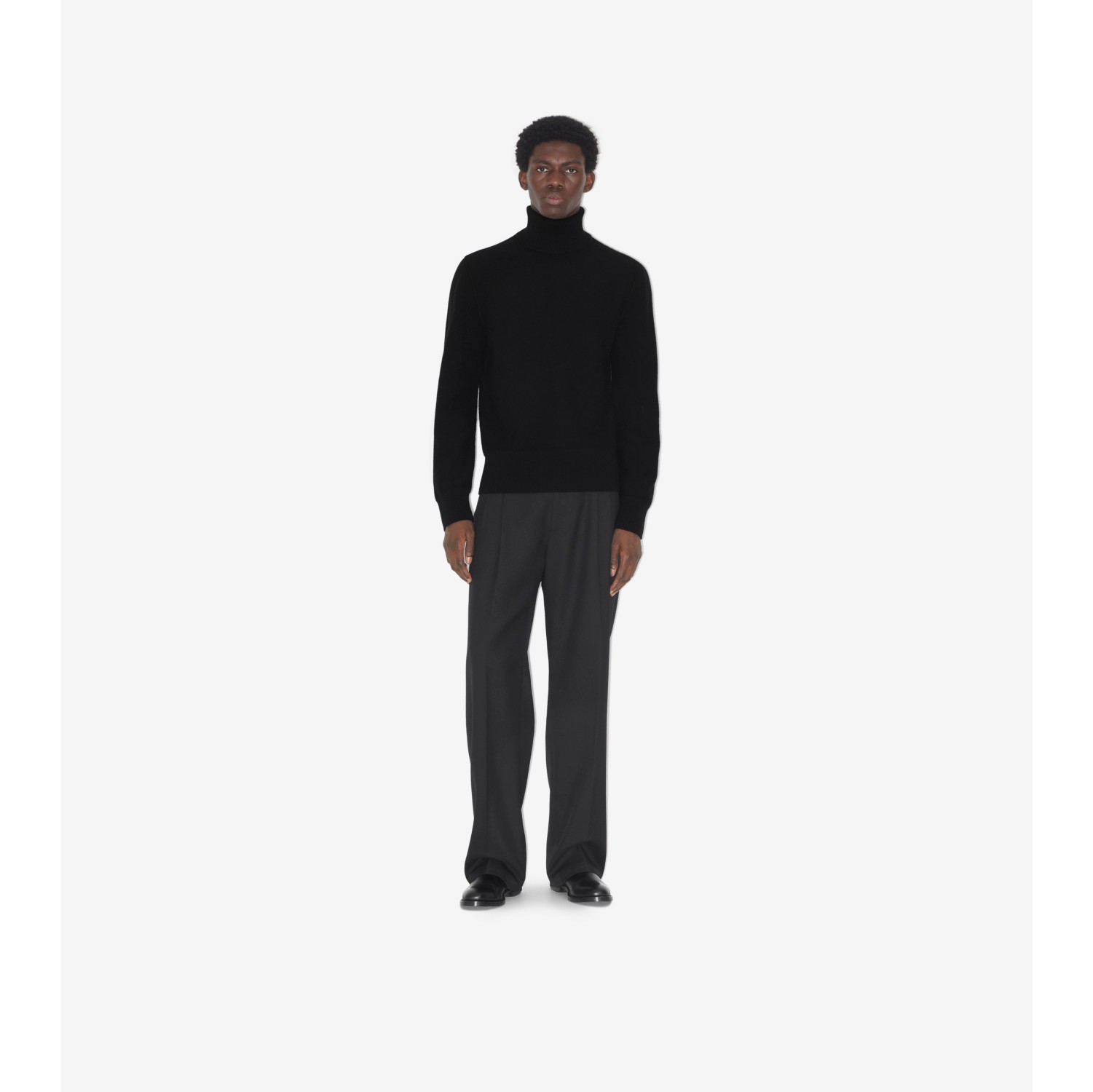 ウールカシミア セーター (ブラック) - メンズ, ピュアカシミア | Burberry®公式サイト