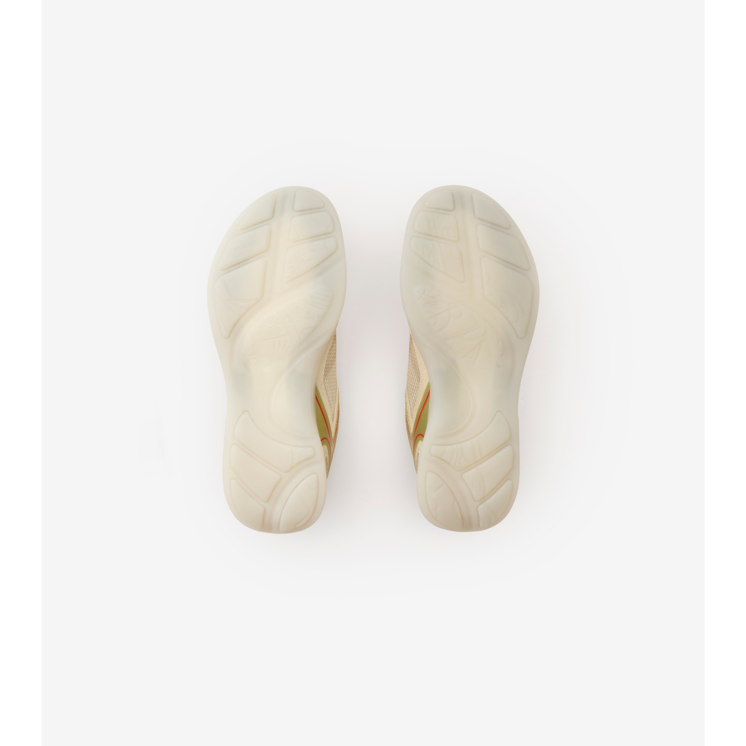 Check Matrix Sport Sneakers in Gold/clam beige - Women | Burberry® Official