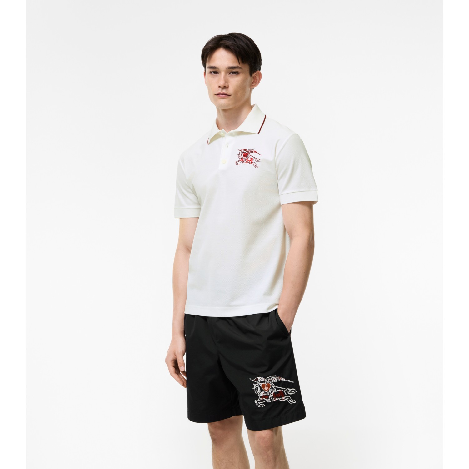 Heart Knight Cotton Polo Shirt