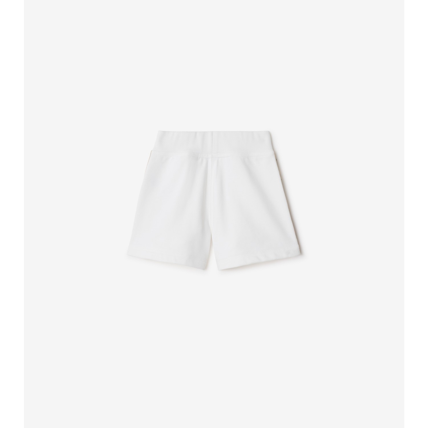 Pantaloncini in cotone con finiture Check