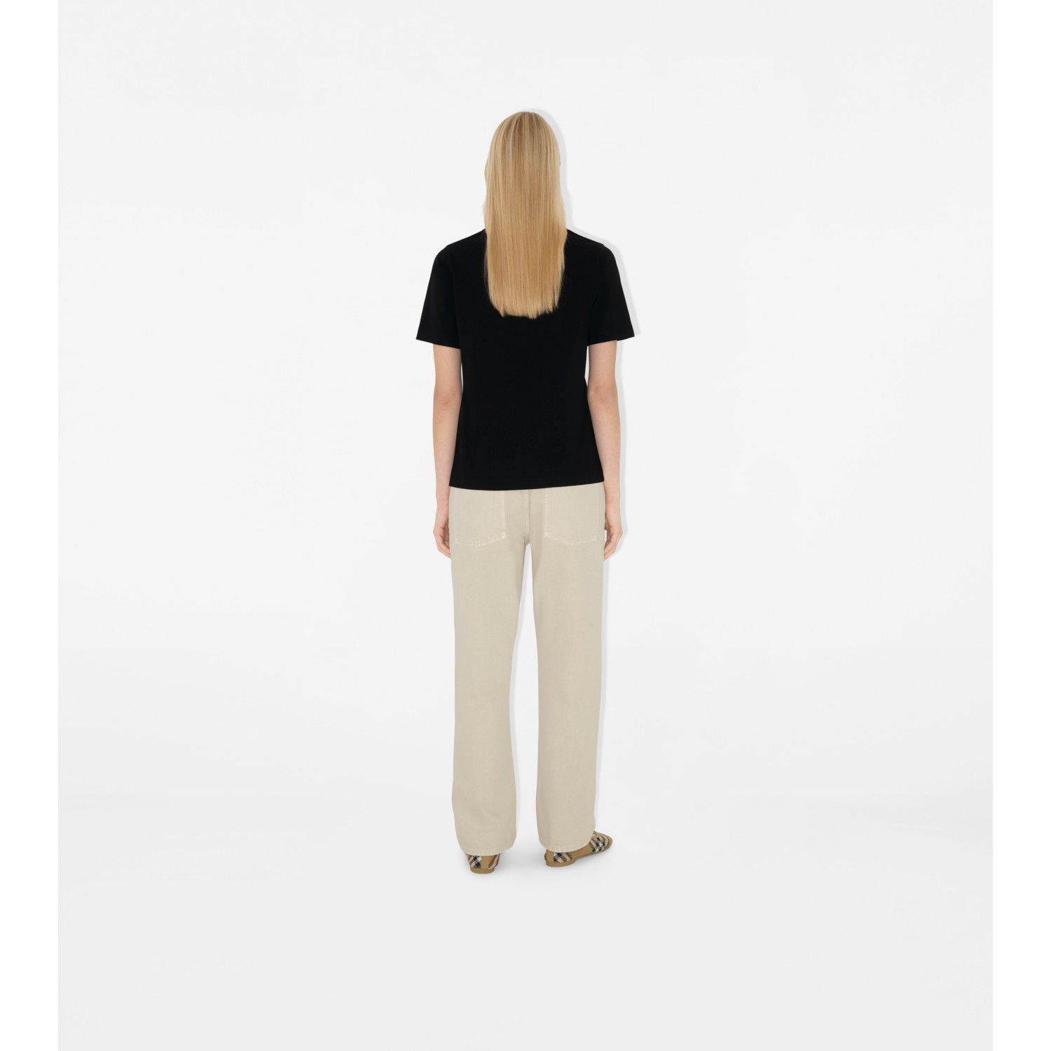 Check Label Cotton T-shirt - thumbnail 10