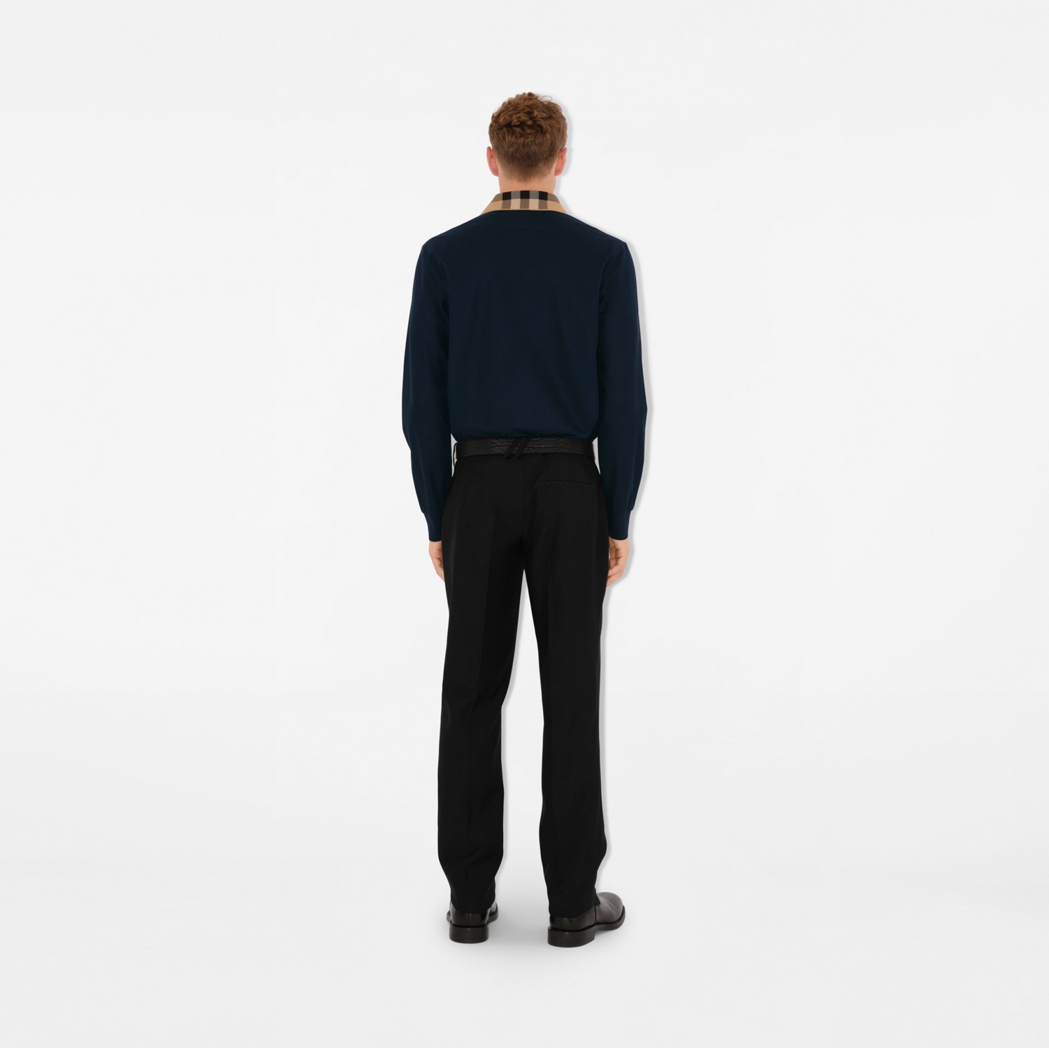 Cotton Polo Shirt in Smoked navy - Men | Burberry® Official Cotton Polo Shirt in Smoked navy - Men | Burberry® Official