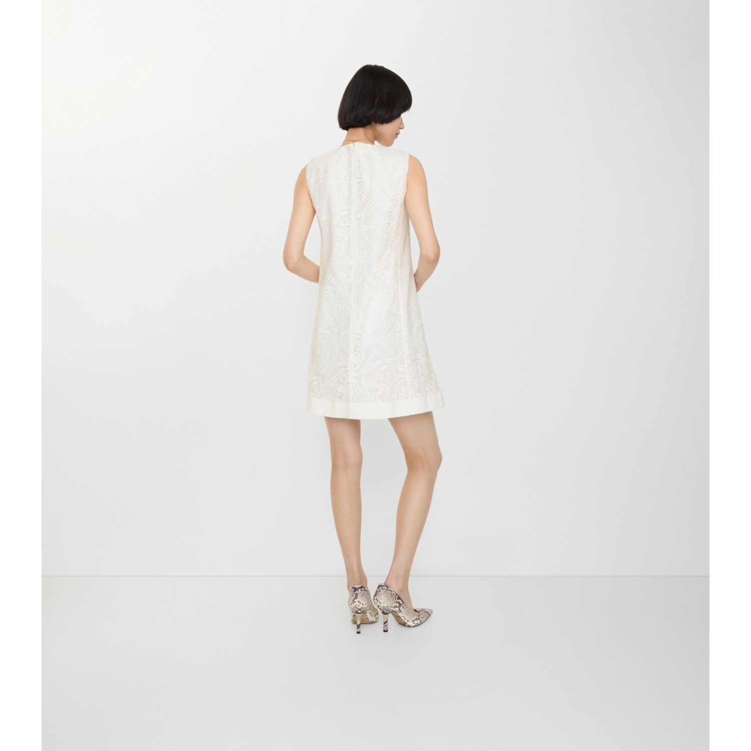 Paisley Lace Shift Dress - thumbnail 3