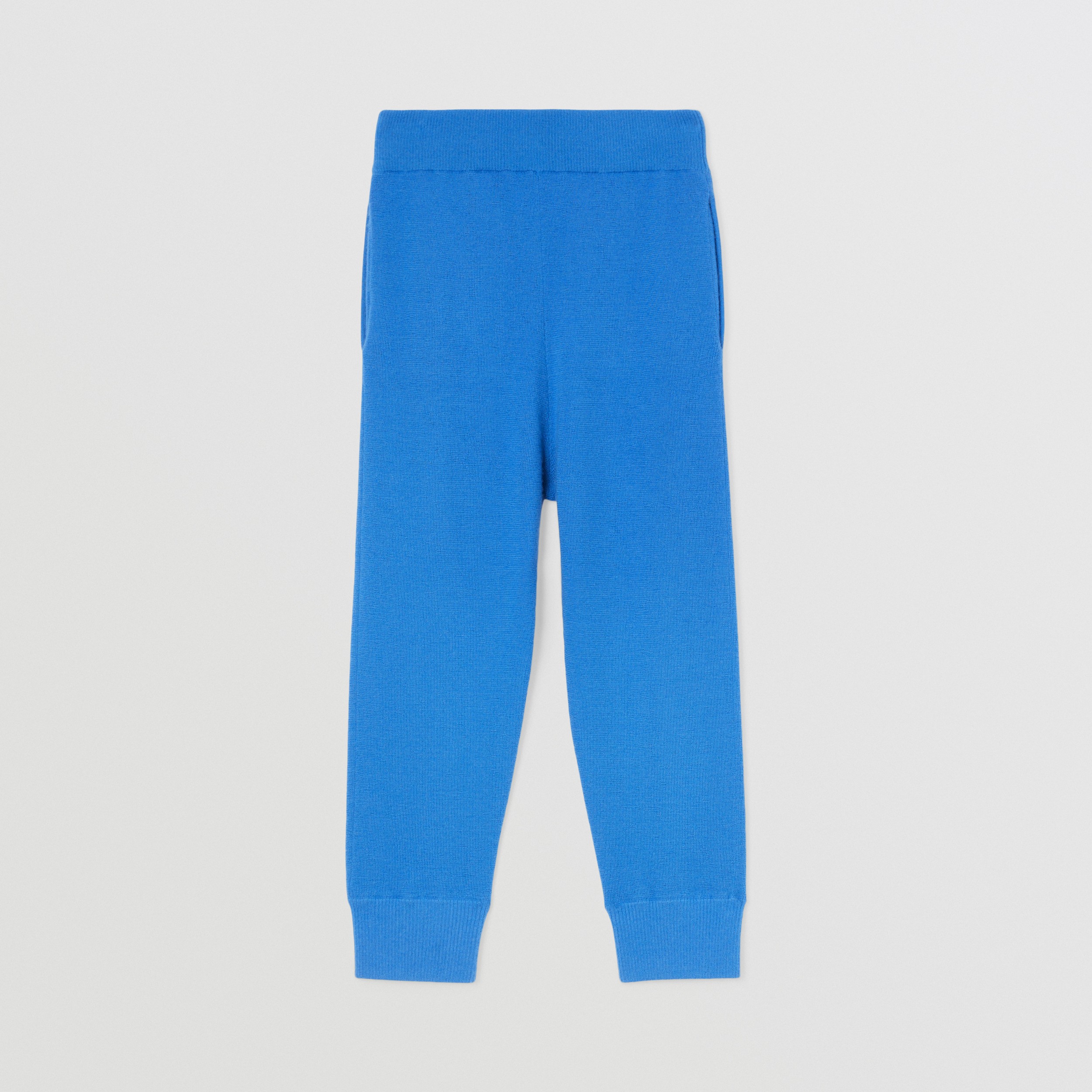 Thomas Bear Appliqué Cashmere Jogging Pants in Canvas Blue - Children | Burberry® Official - 4