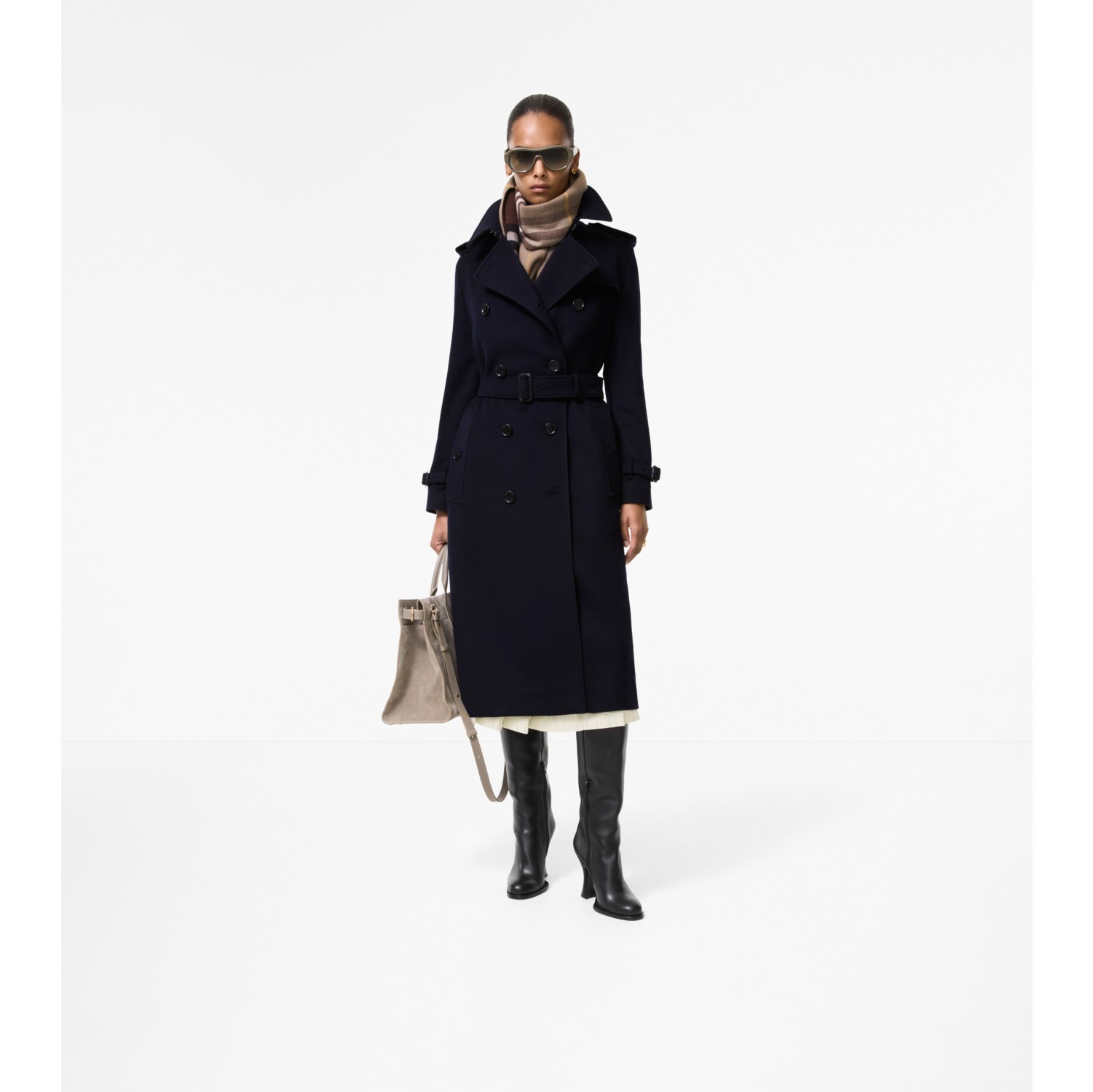 Long Cashmere Kensington Trench Coat