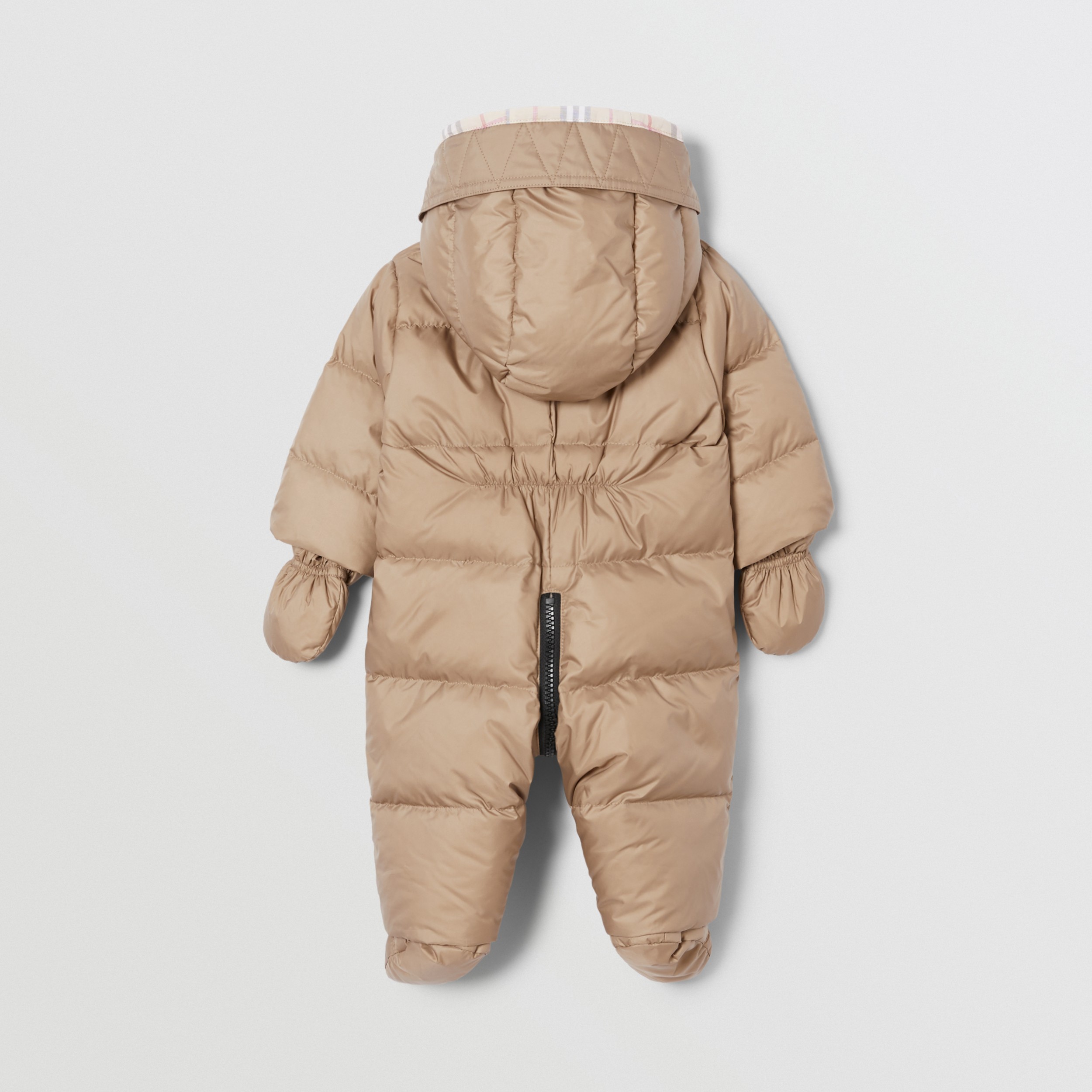 Logo Print Down-filled Puffer Suit in Walnut - Children | Burberry ...