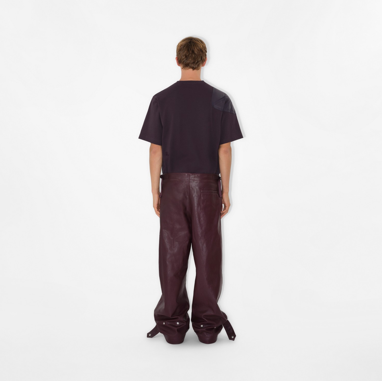 T-shirt en coton à panneaux (Berry) - Homme | Site officiel Burberry®