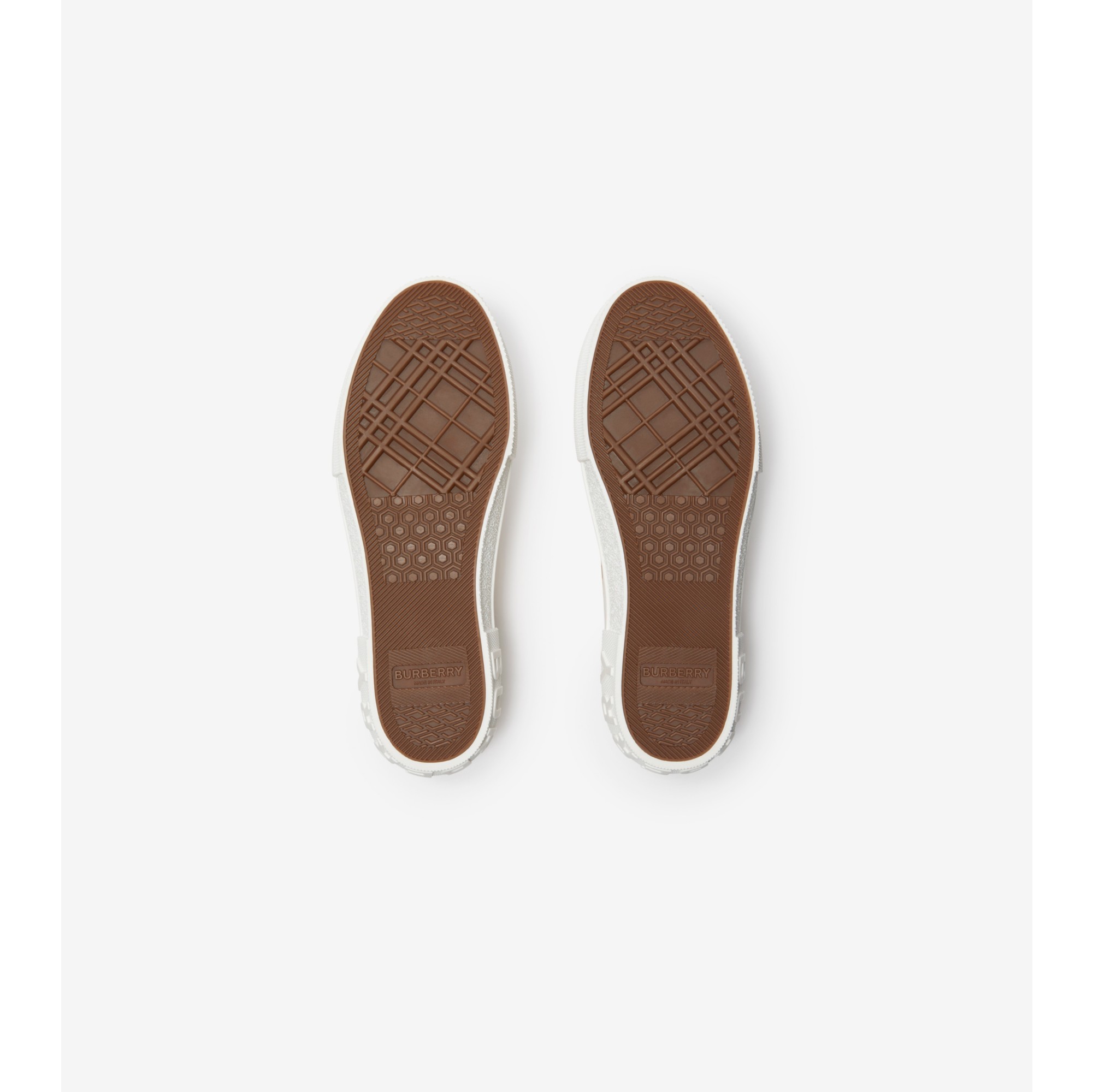 Check Sneakers in Teacup - Women, Nylon | Burberry® Official
