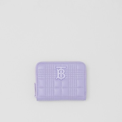 Quilted Lambskin Lola Zip Wallet in Soft Violet - Women | Burberry® Official