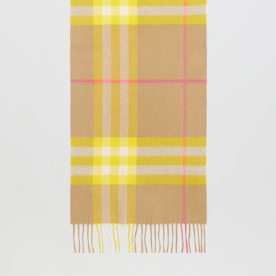 cashmere scarf yellow