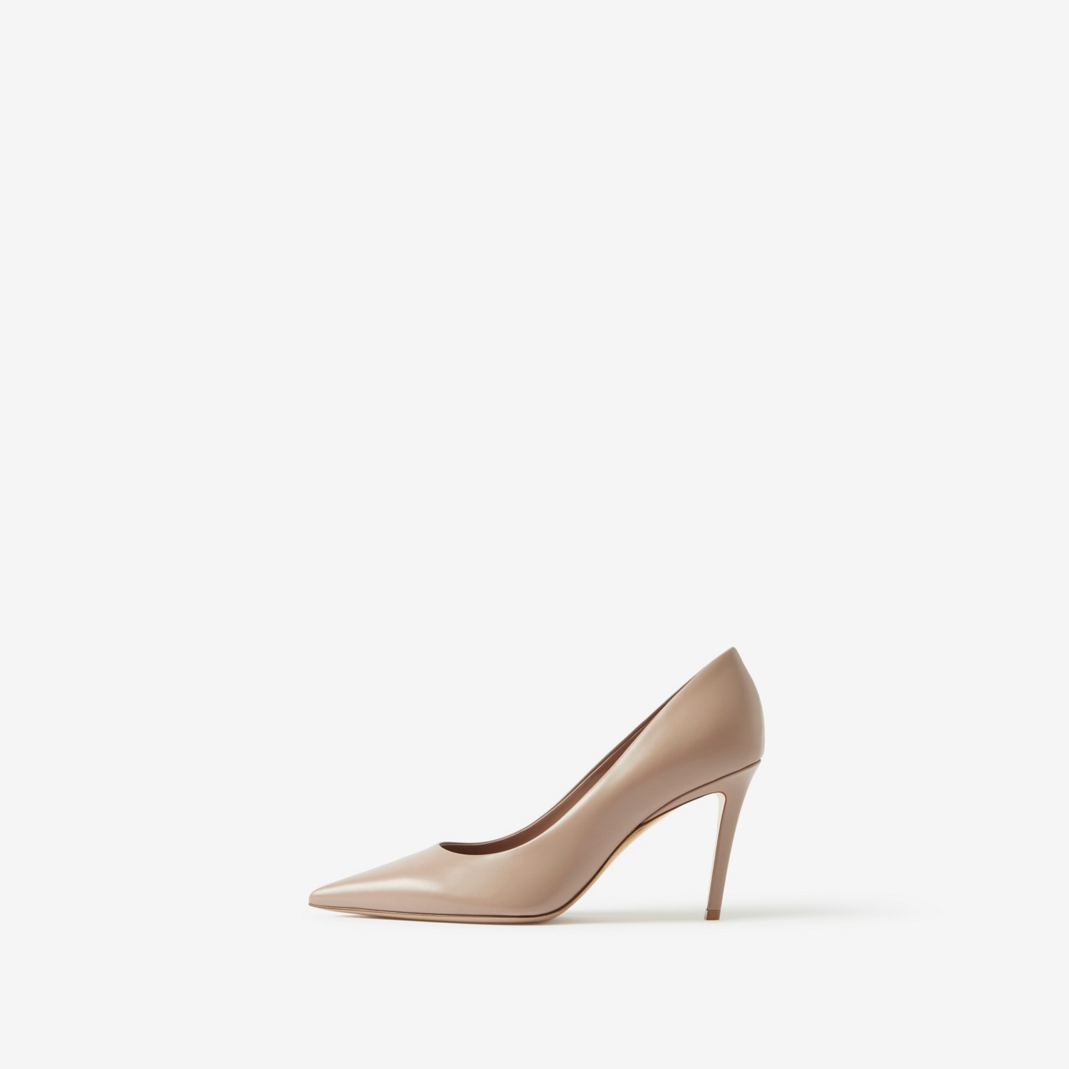 Leather Point-toe Pumps in Light Almond Brown - Women | Burberry® Official