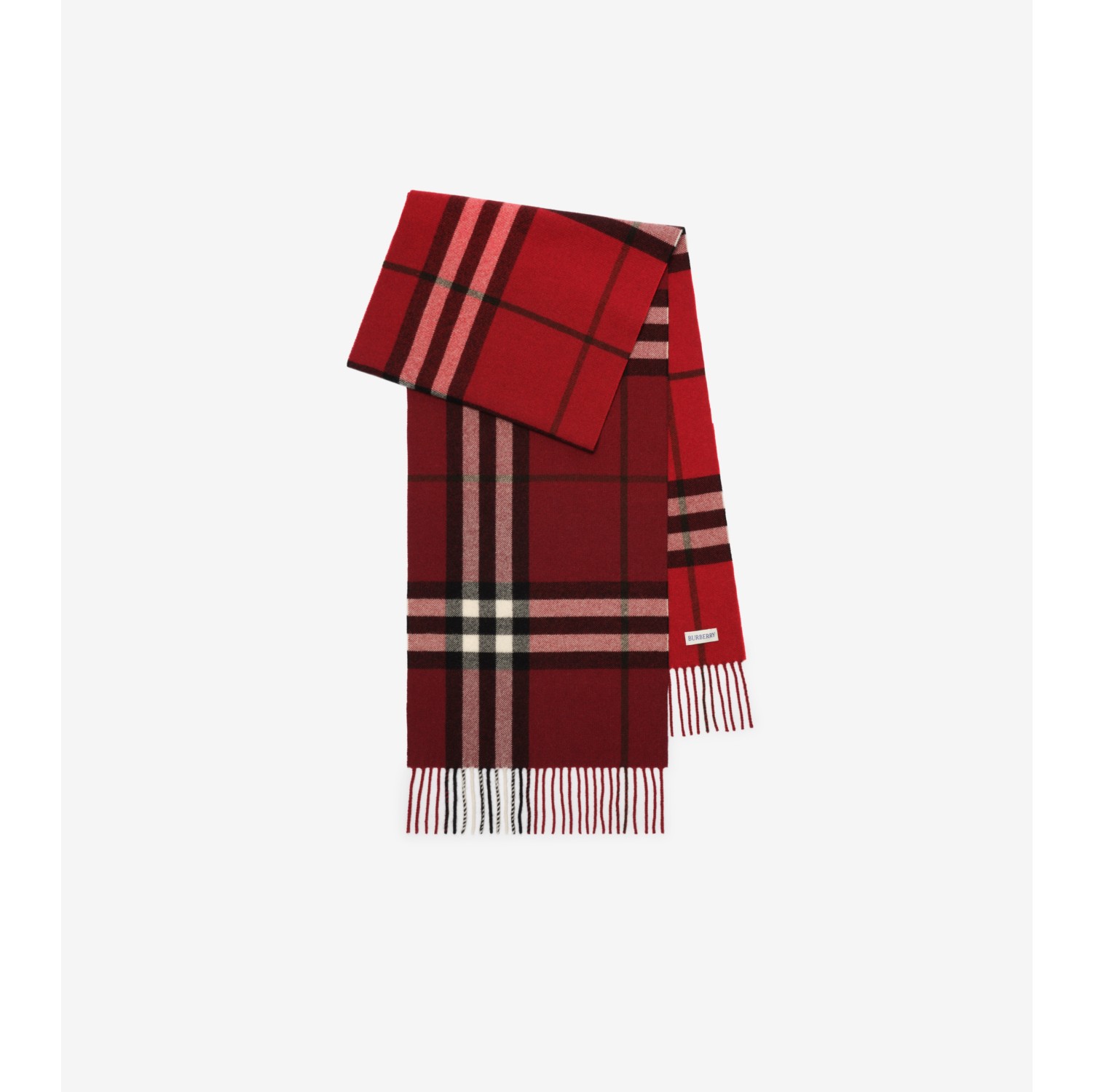 Gradient Check Cashmere Scarf