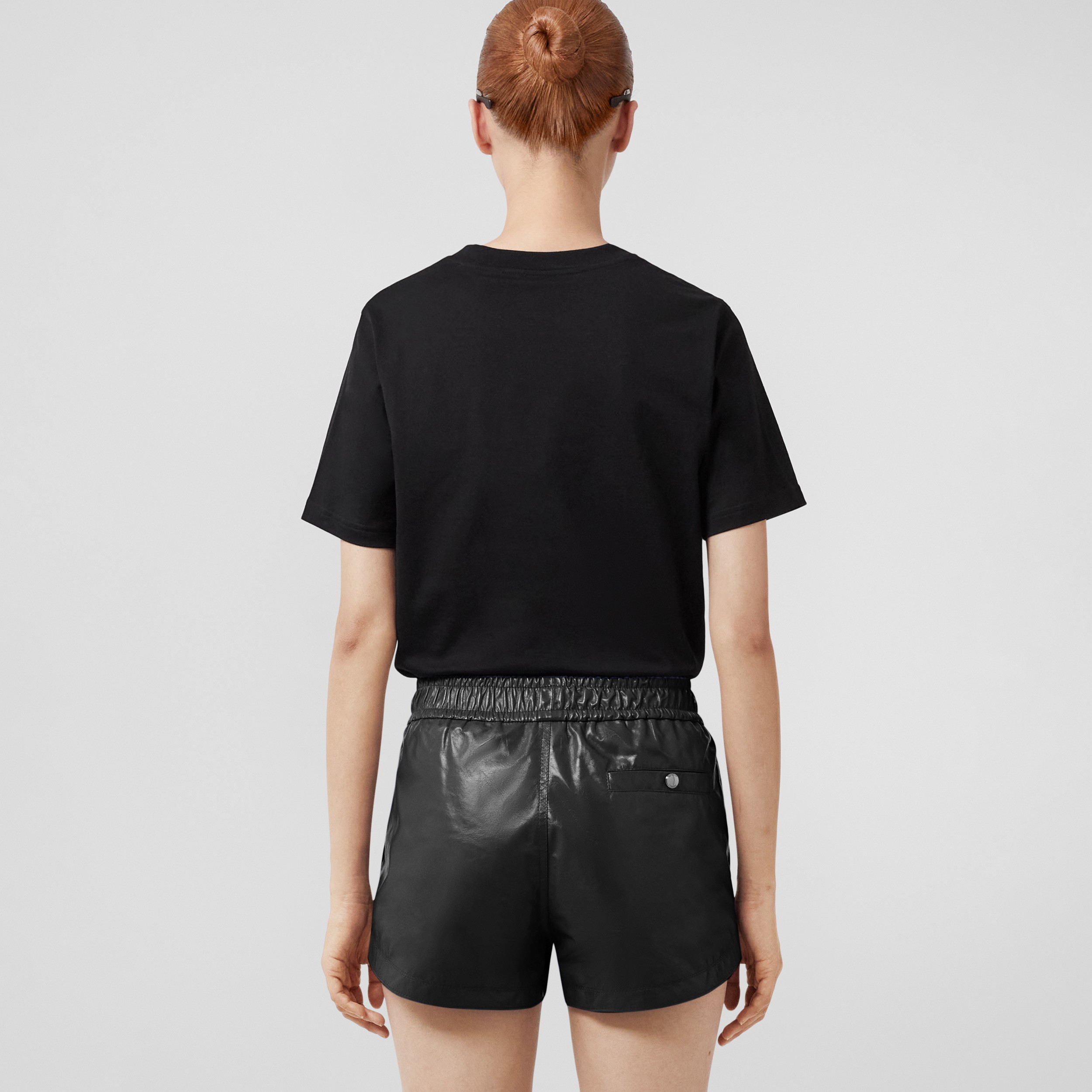Prorsum Label Cotton T-shirt in Black - Women | Burberry® Official - 3