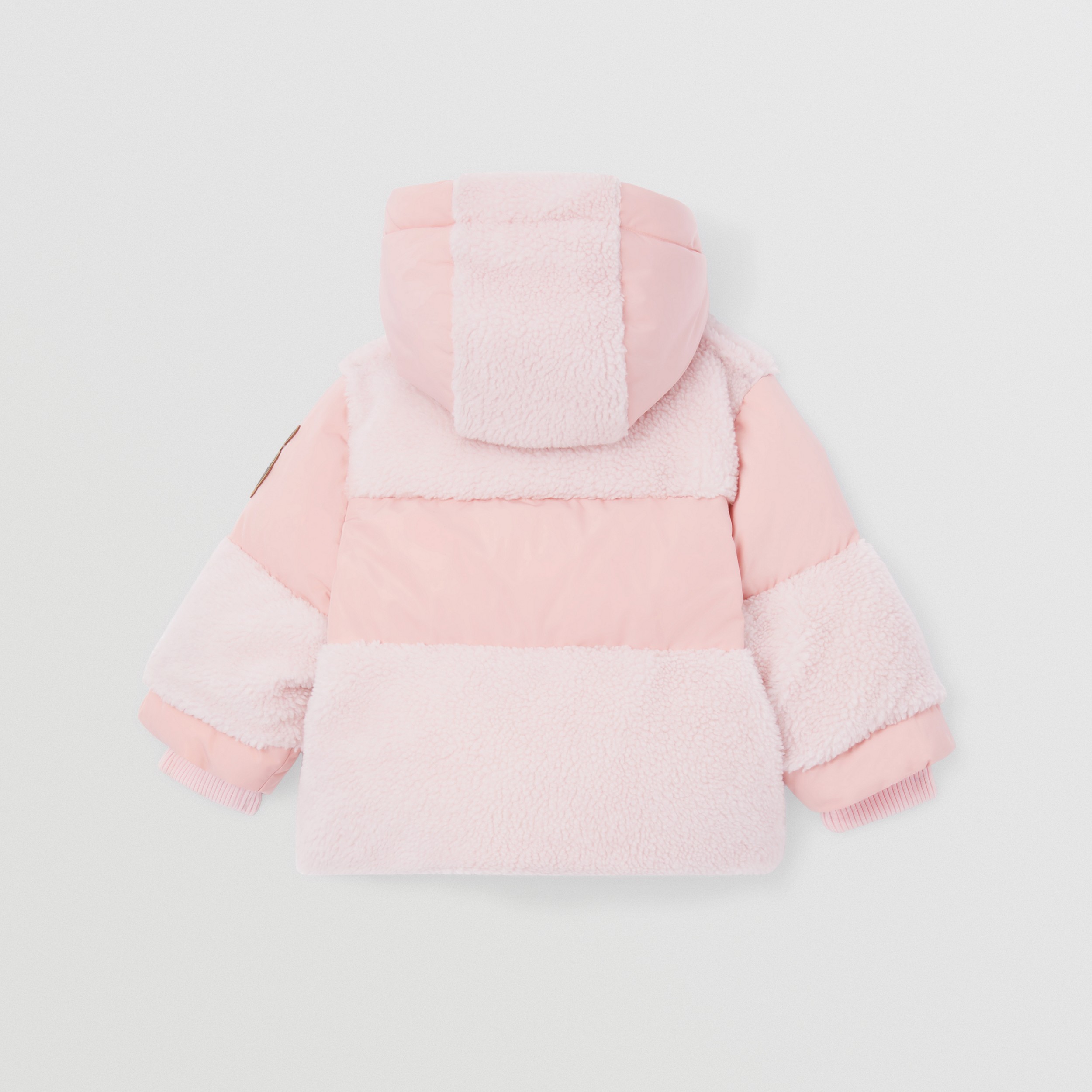 Thomas Bear Appliqué Hooded Puffer Jacket in Light Blossom Pink - Children | Burberry® Official - 4