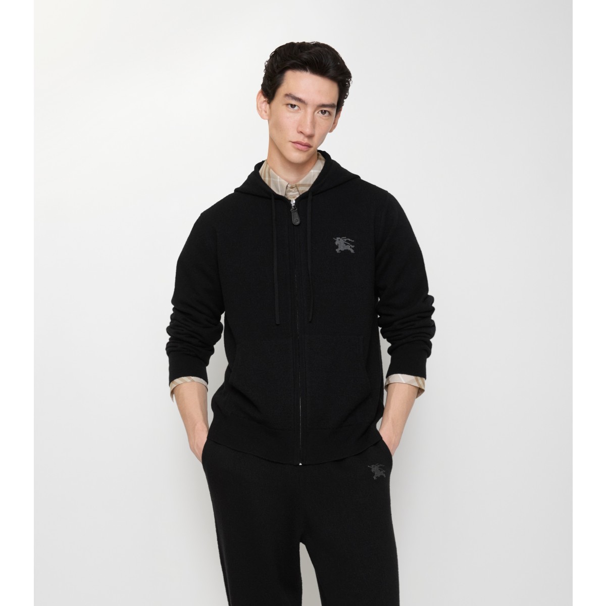  Embroidered Zip Hoodie