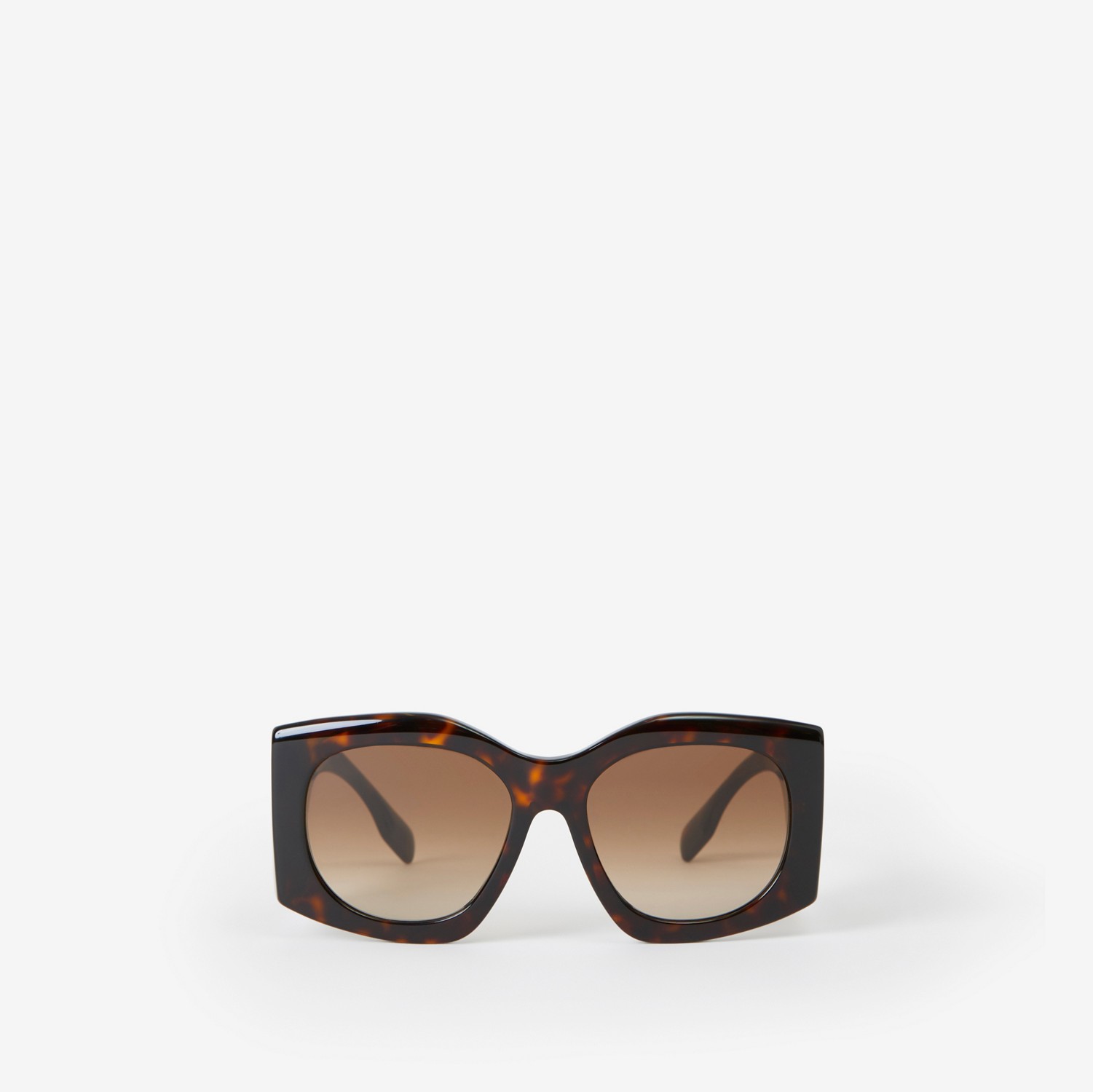Oversized Geometric Frame Sunglasses in Tortoiseshell - Women | Burberry® Official