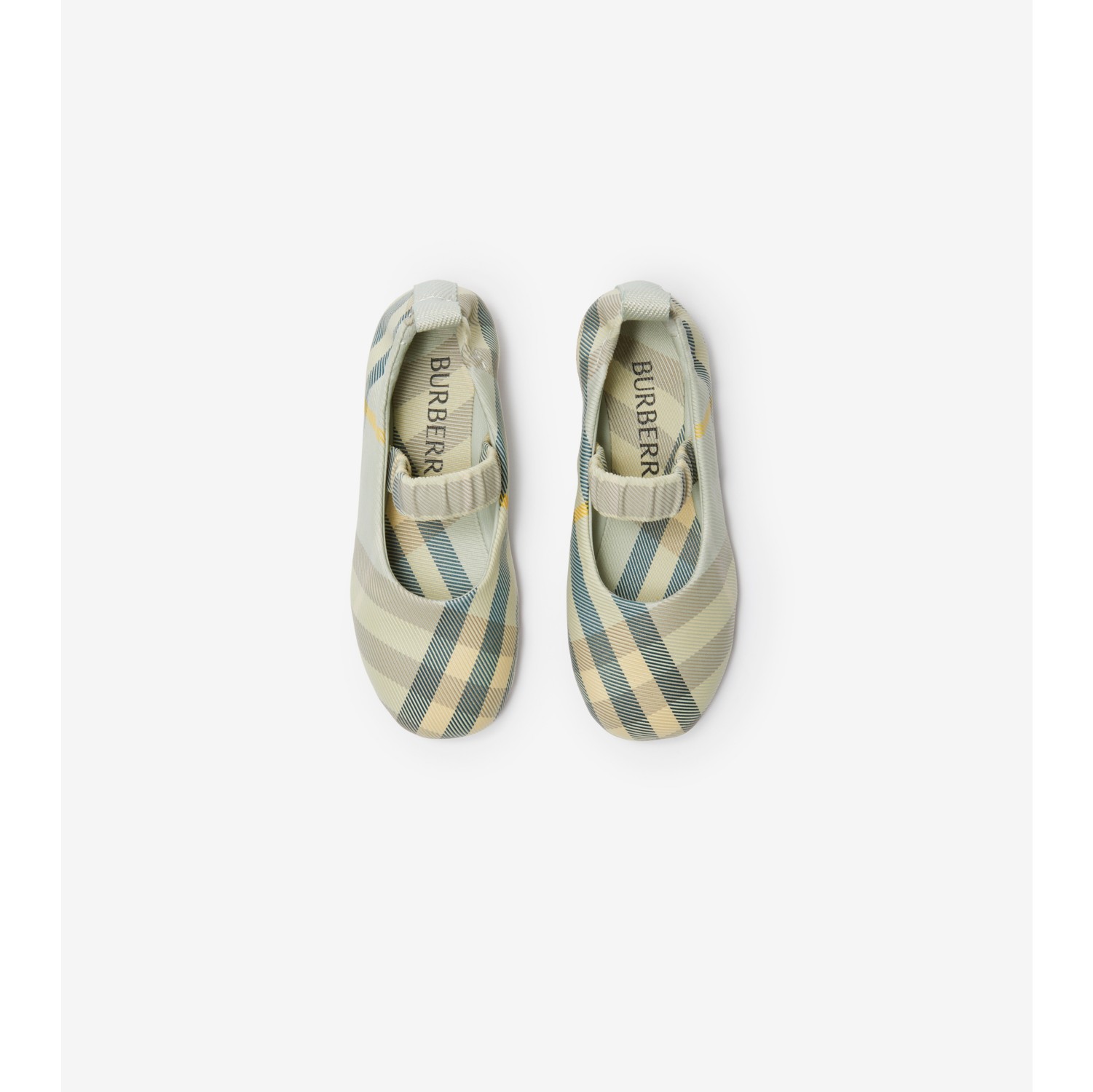 Check Nylon Blend Ballerinas