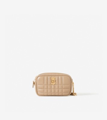 Burberry Pink Mini Lola Camera Bag In Dusky Pink