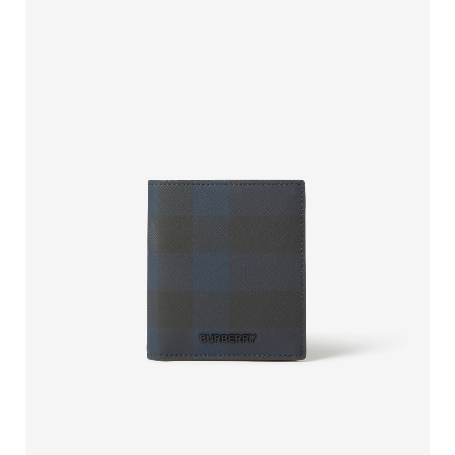 Check Card Case in Navy - Men | Burberry® Official