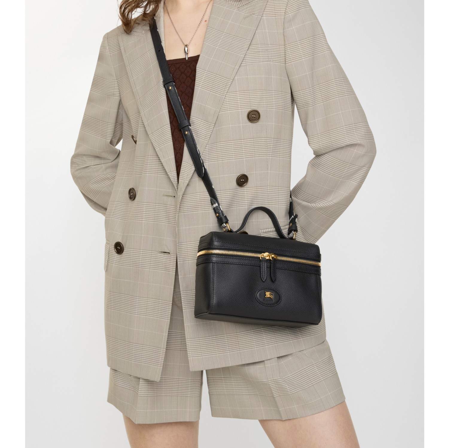 Bloomsbury Vanity Bag in Black/calico beige - Women, Leather | Burberry® Official