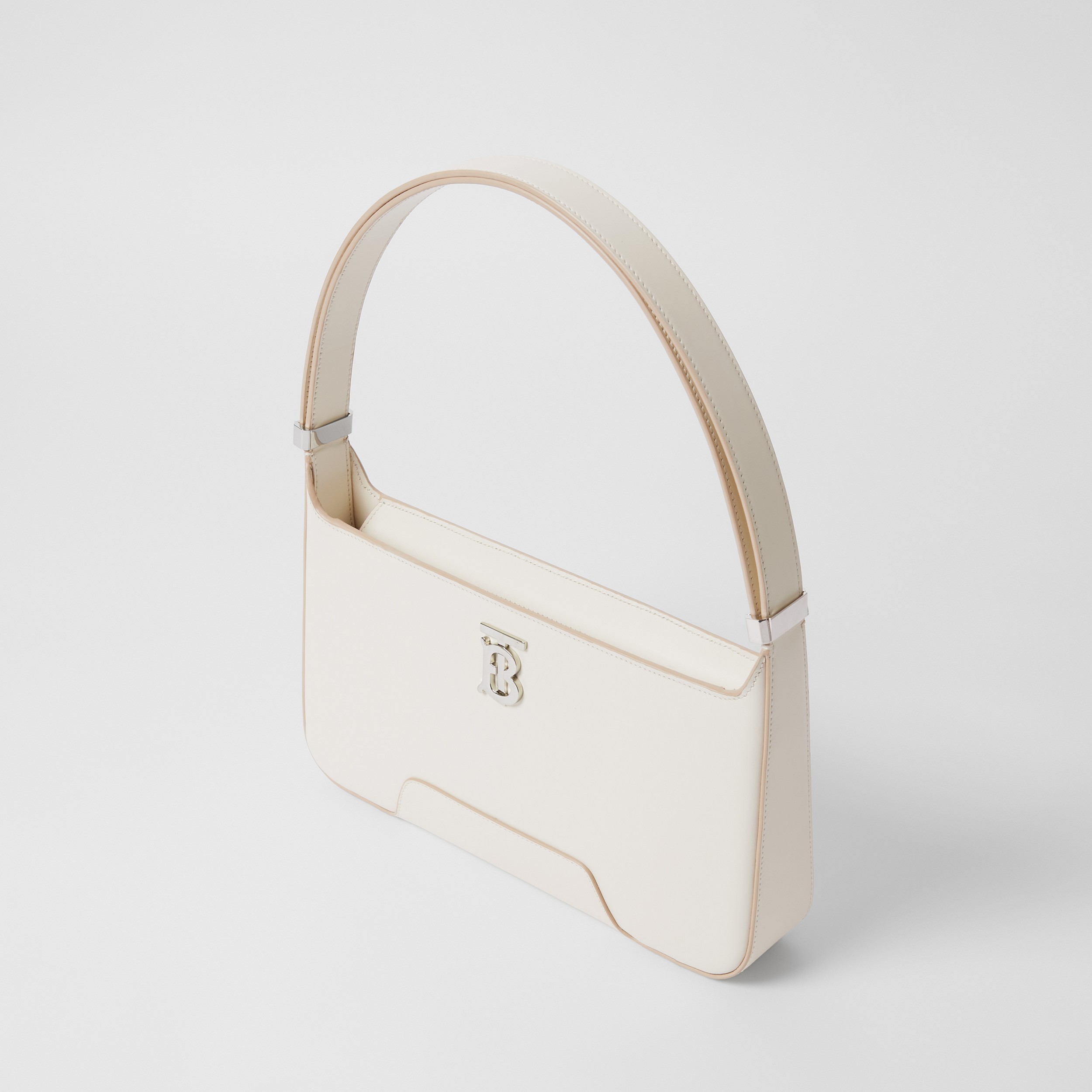 Leather TB Shoulder Bag in Pale Vanilla - Women | Burberry® Official - 4