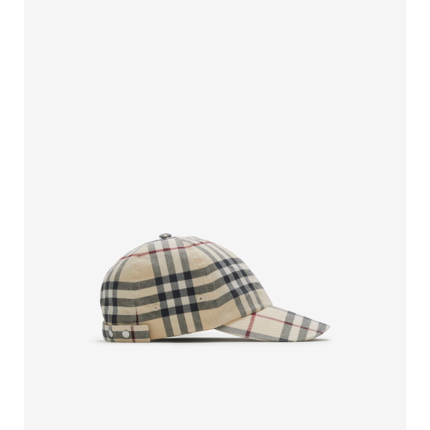 Burberry Check Cotton Baseball Cap , Size: XS