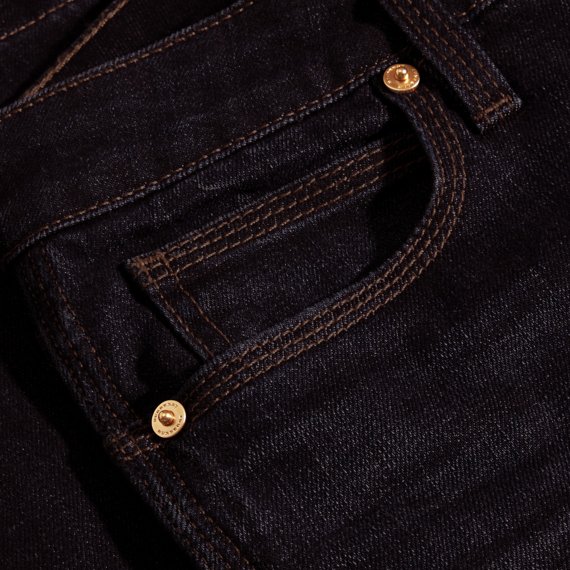 Flared Stretch Denim Jeans in Mid Indigo - Women | Burberry United States
