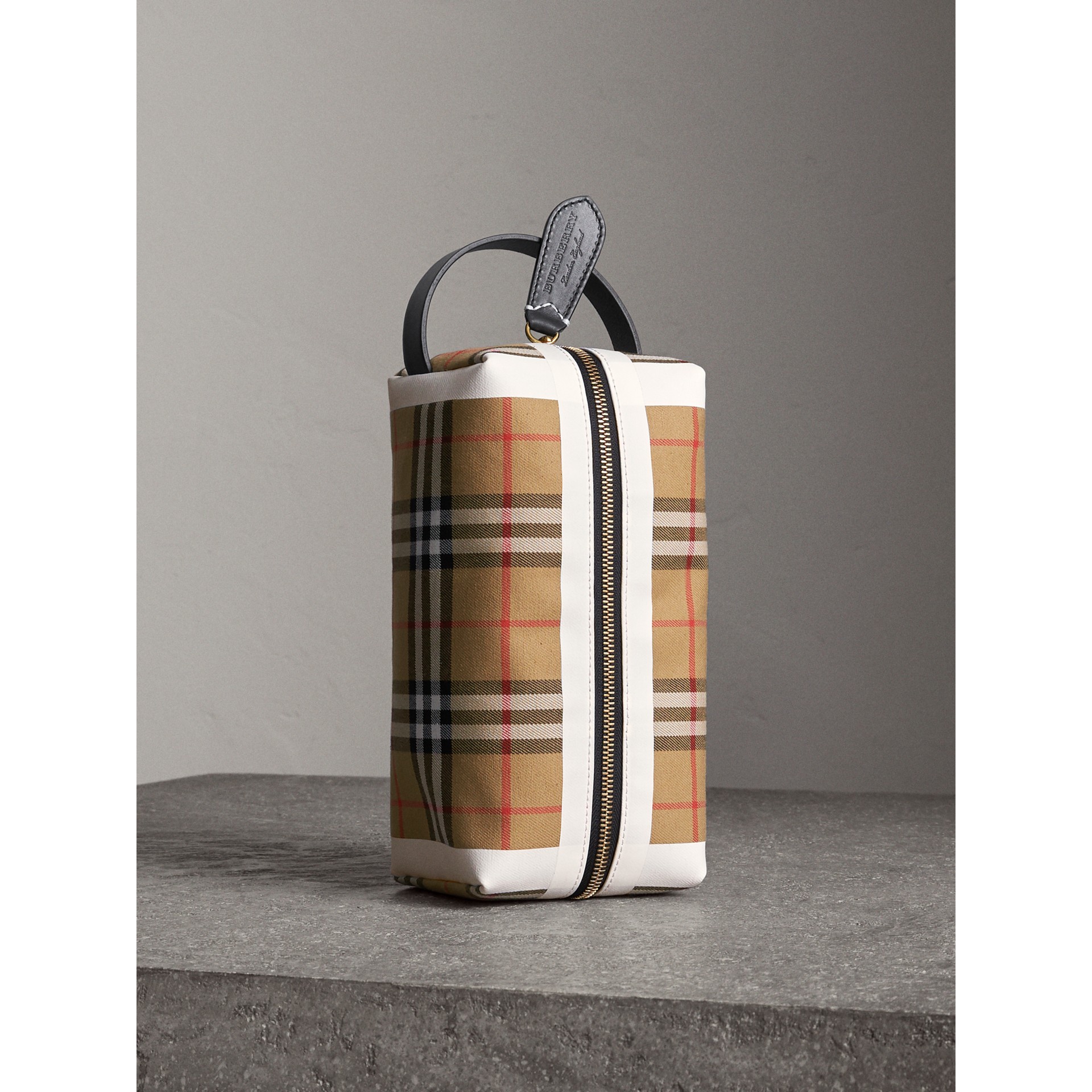 vintage 格纹拼苏格兰格纹棉质收纳袋