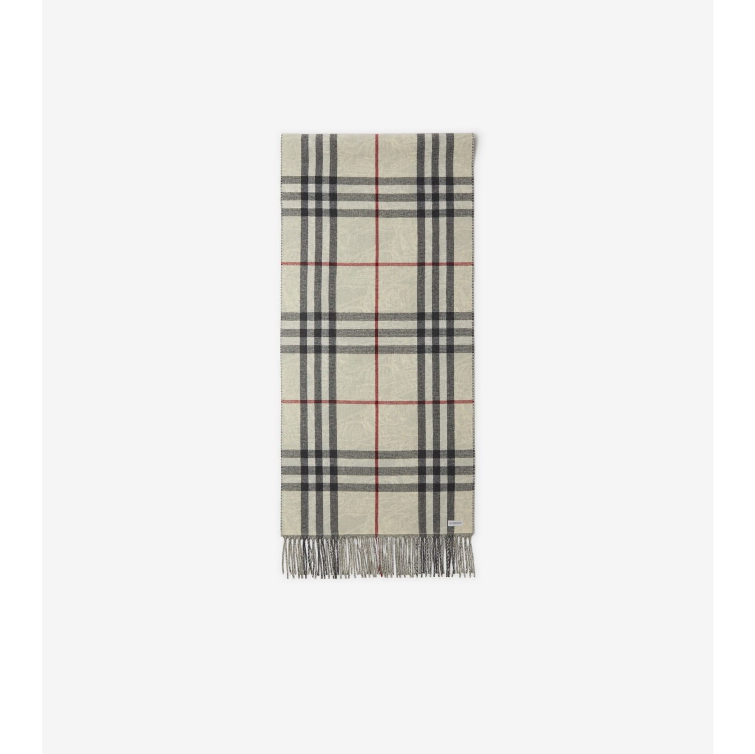 EKD Cashmere Reversible Scarf in Stone | Burberry® Official