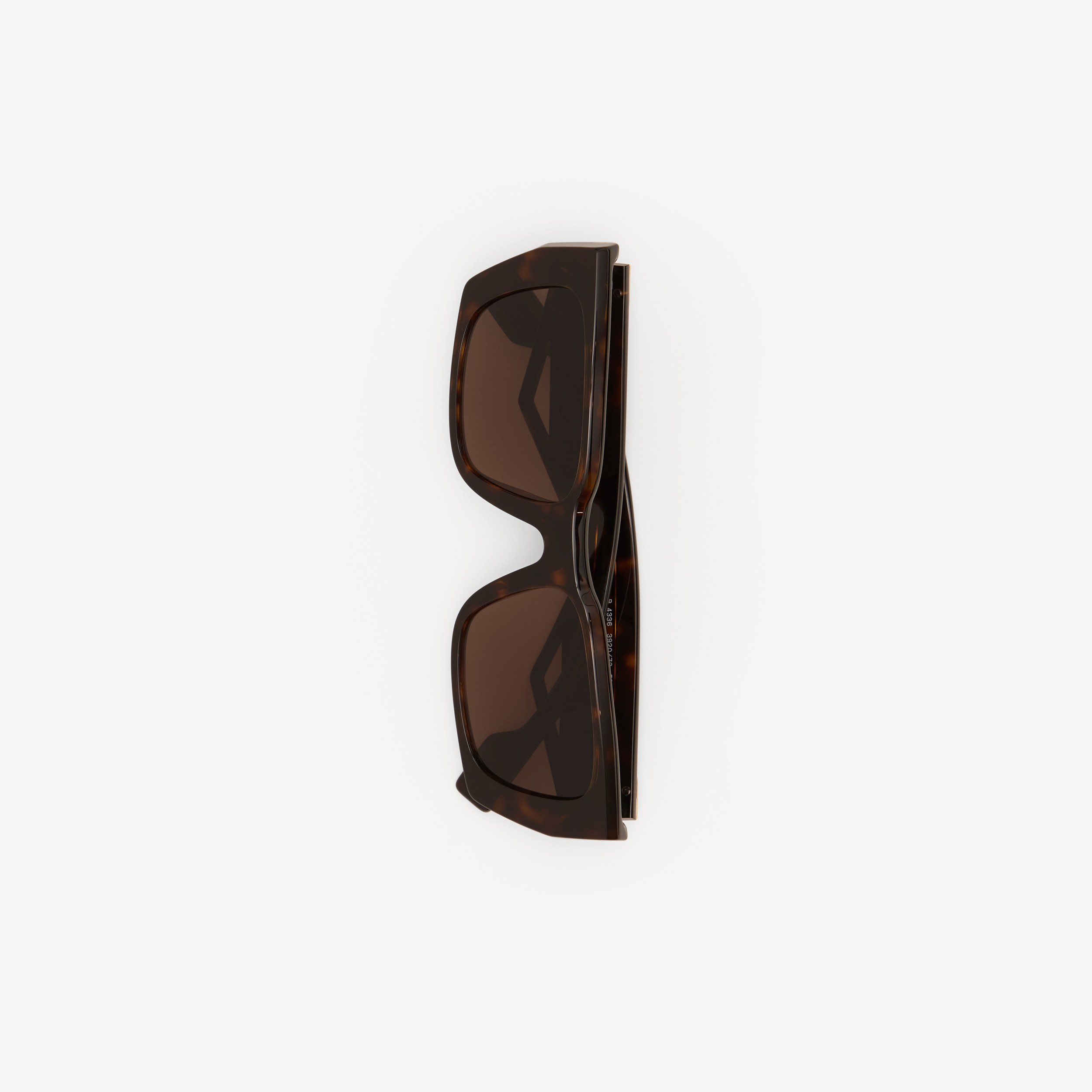 Óculos de sol com armação retangular e logotipo B (Casco  Tartaruga) - Mulheres | Burberry® oficial - 2