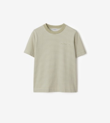 ★Burberry★ストライプ コットン Tシャツ ストライプト コットンTシャツ (スカイラーク) - ウィメンズ