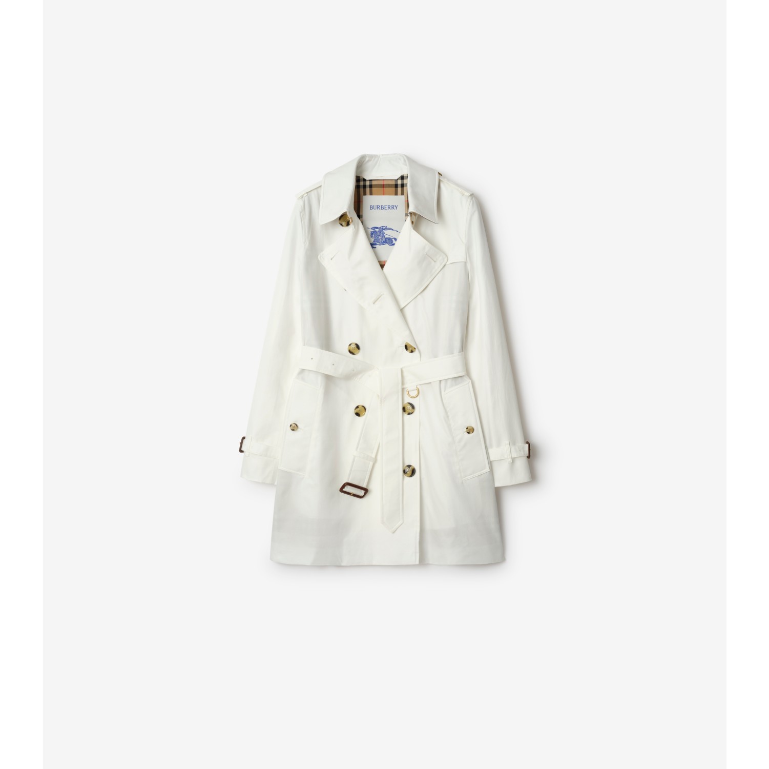 Short Tropical Gabardine Kensington Trench Coat