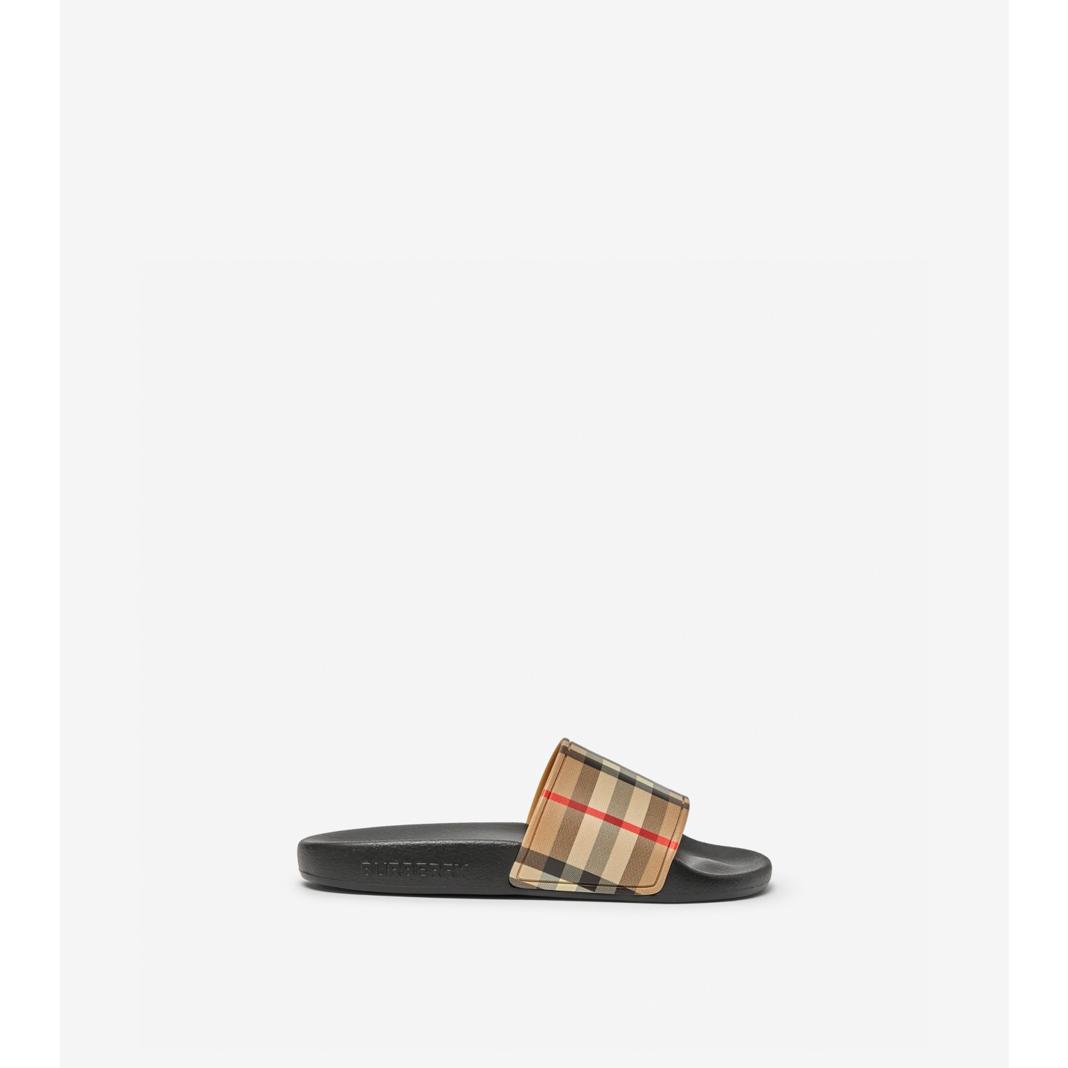 Burberry women's check store slide espadrilles