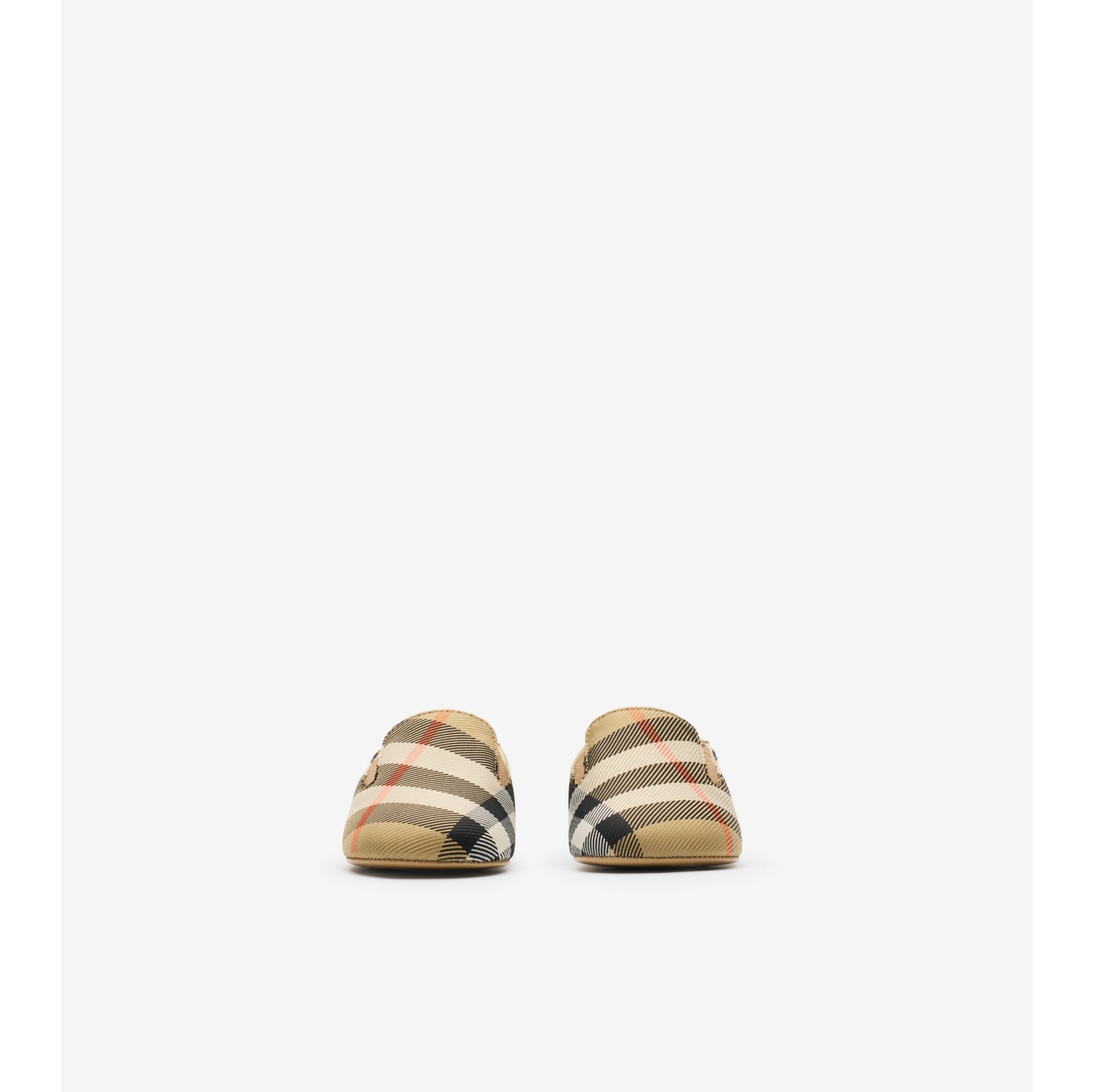 Check Nylon Blend Booties