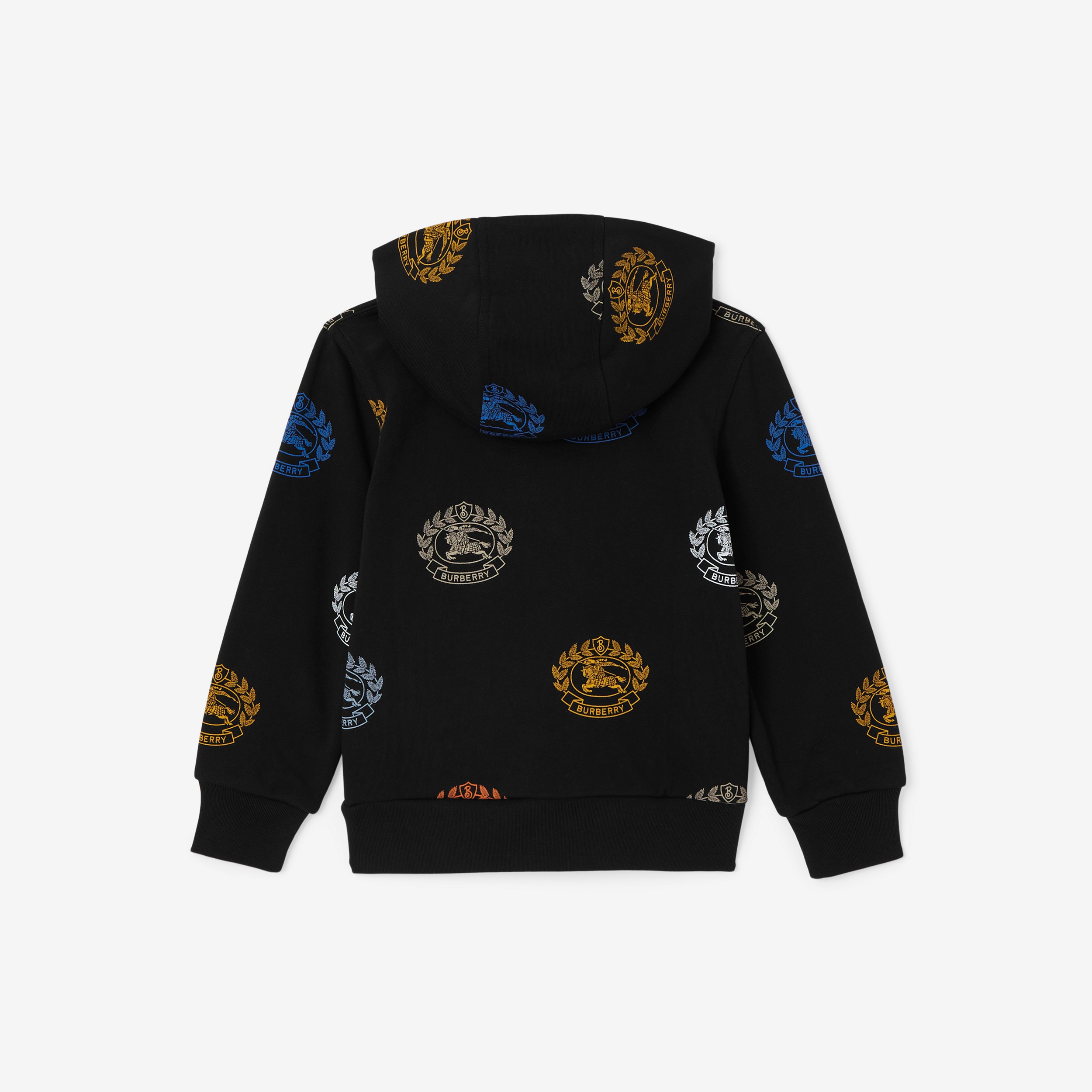 Hoodie en coton avec emblème du Cavalier (Noir) | Site officiel Burberry® - 2