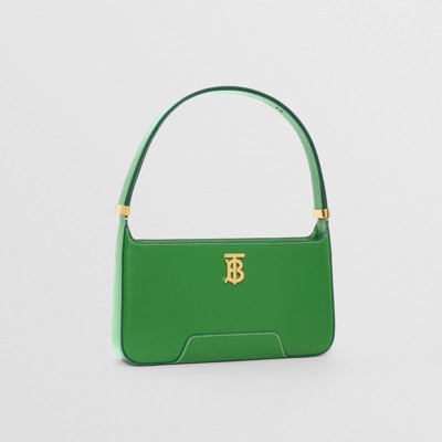 leather green bag