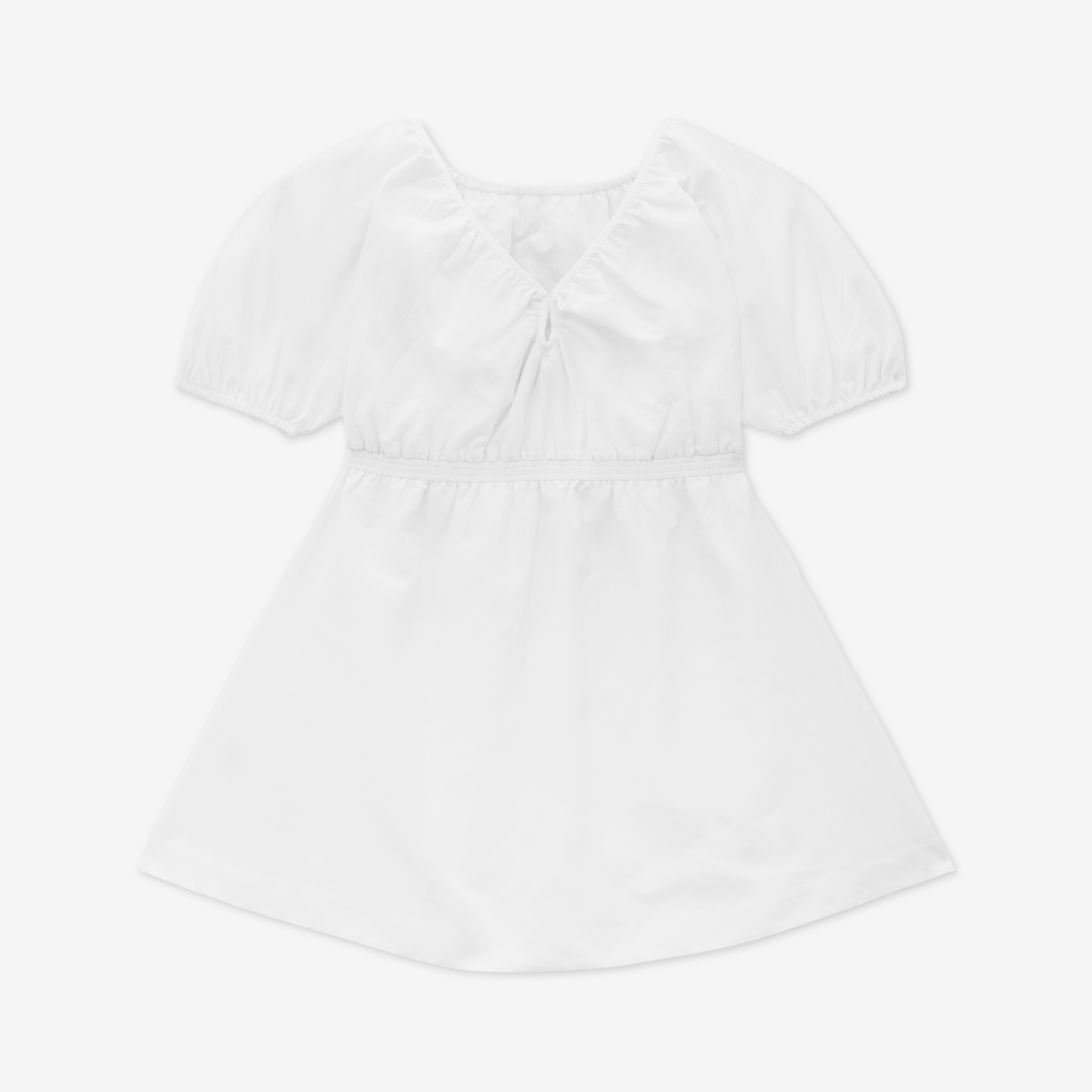 Thomas Bear Print Cotton Silk Dress in White | Burberry® Official - 2