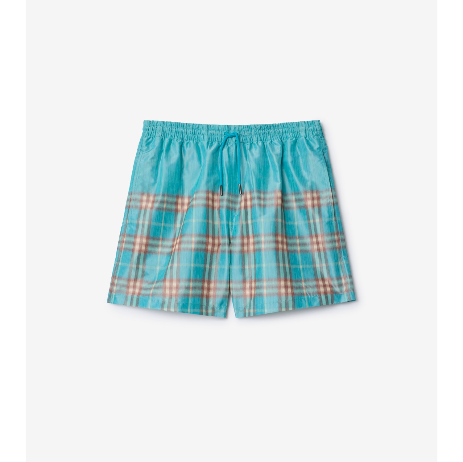 Gradient Check Swim Shorts