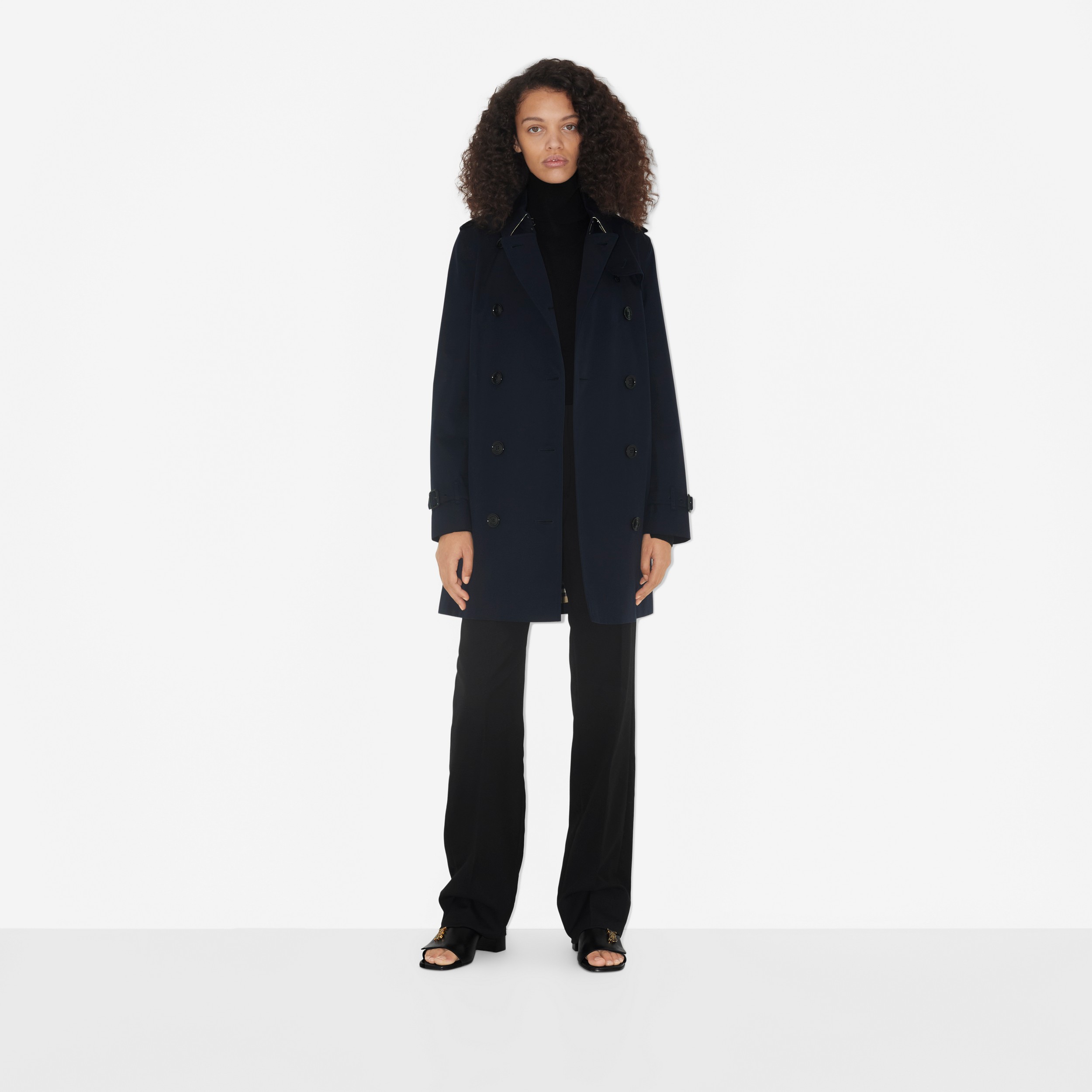 Trench coat Heritage Kensington corto (Azul Penumbra) - Mujer | Burberry® oficial - 2