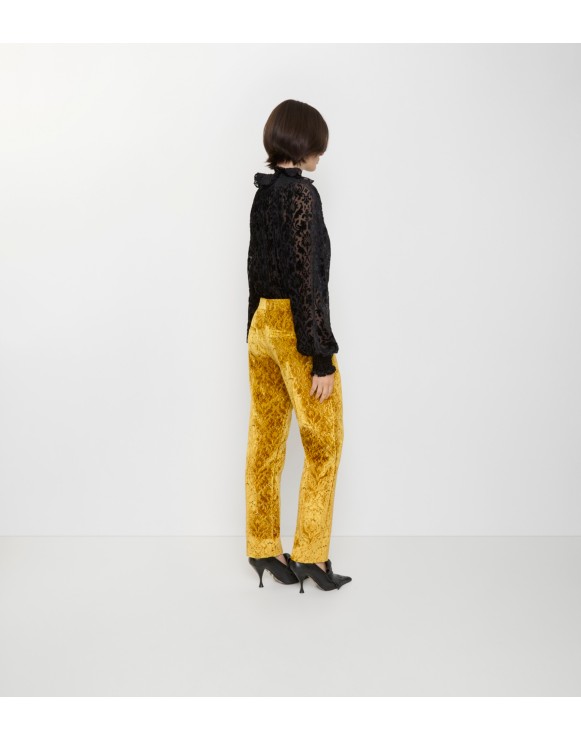 Baroque Velvet Tailored Trousers