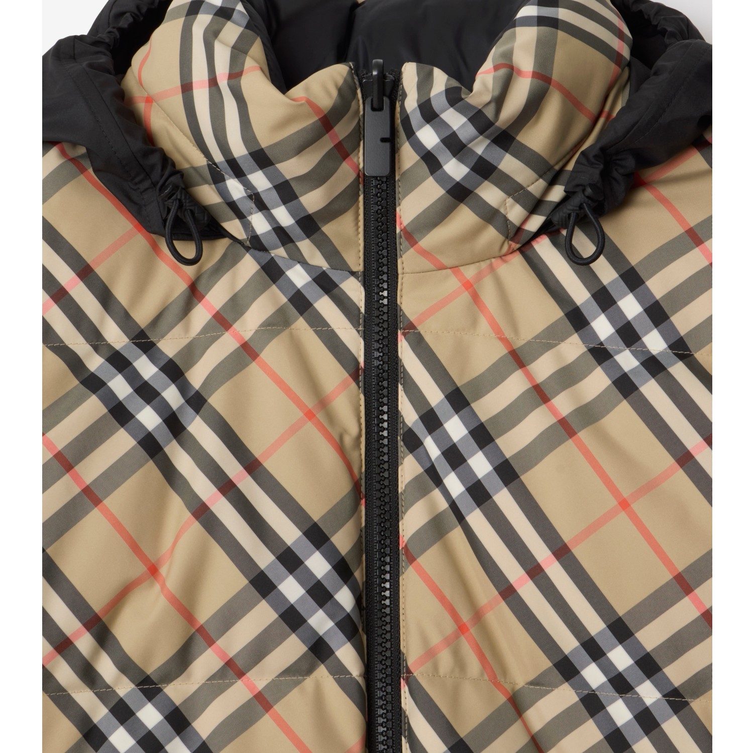 Reversible Check Puffer Jacket