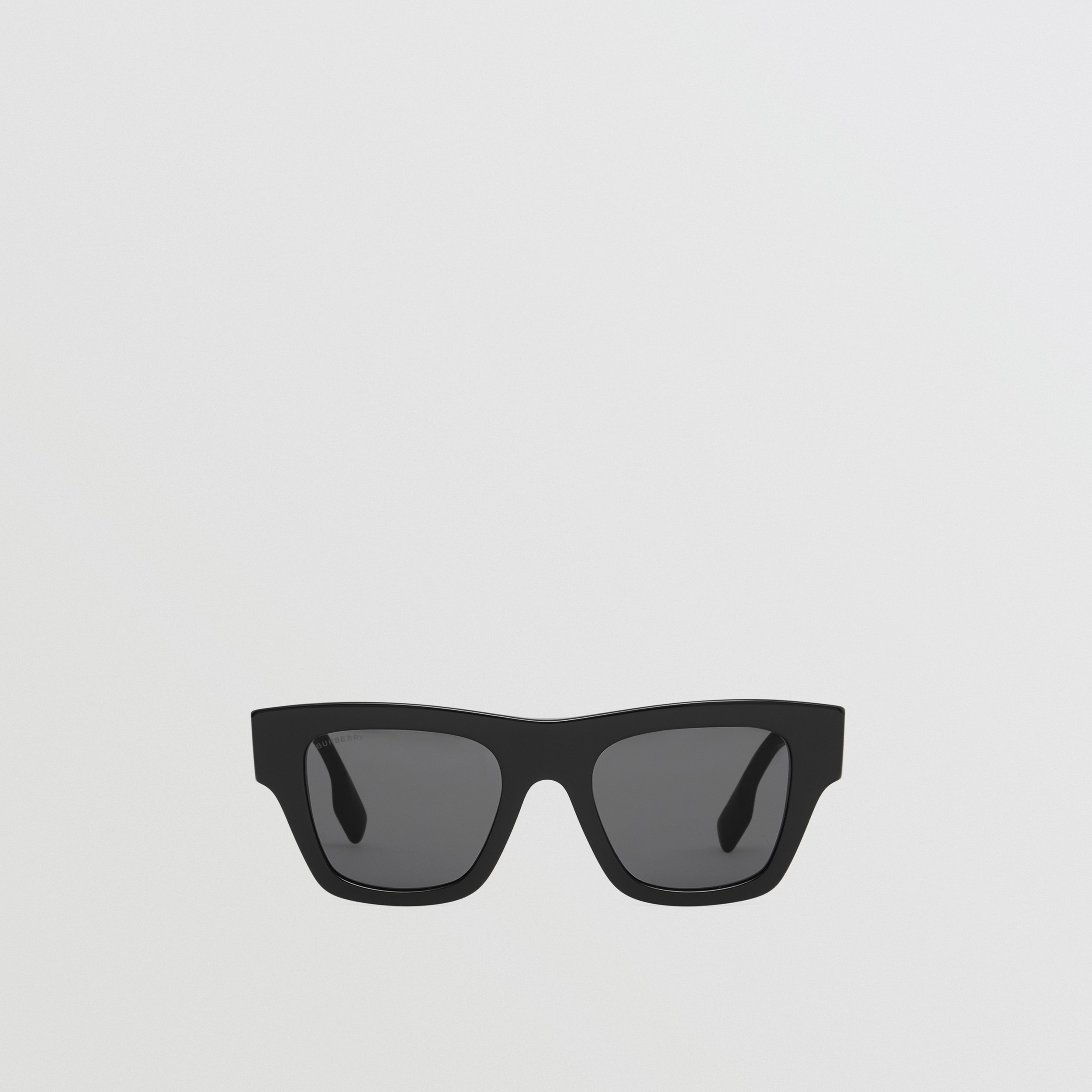 Bio-acetate Square Frame Sunglasses in Black - Men | Burberry® Official - 1