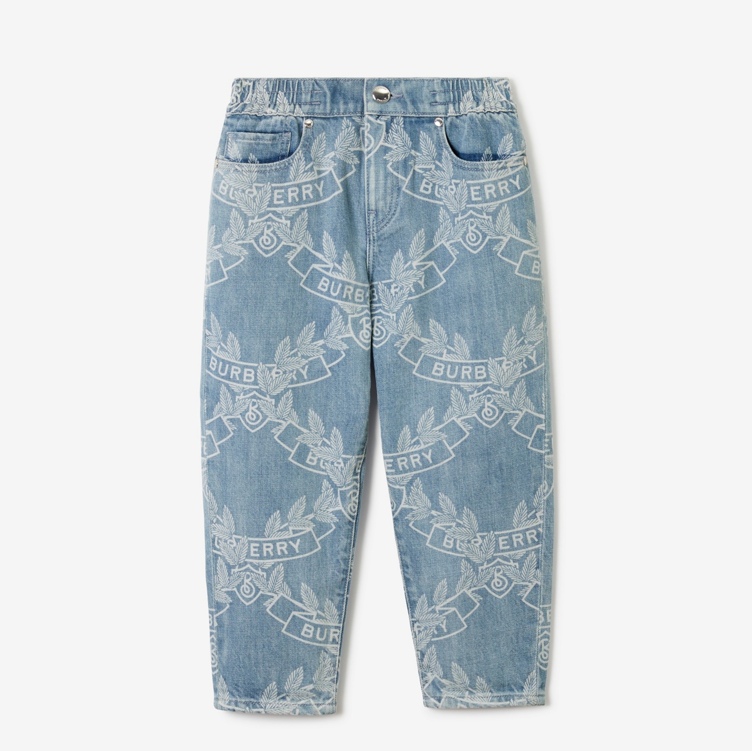 橡树叶徽章日本牛仔裤 (浅蓝色) | Burberry® 博柏利官网