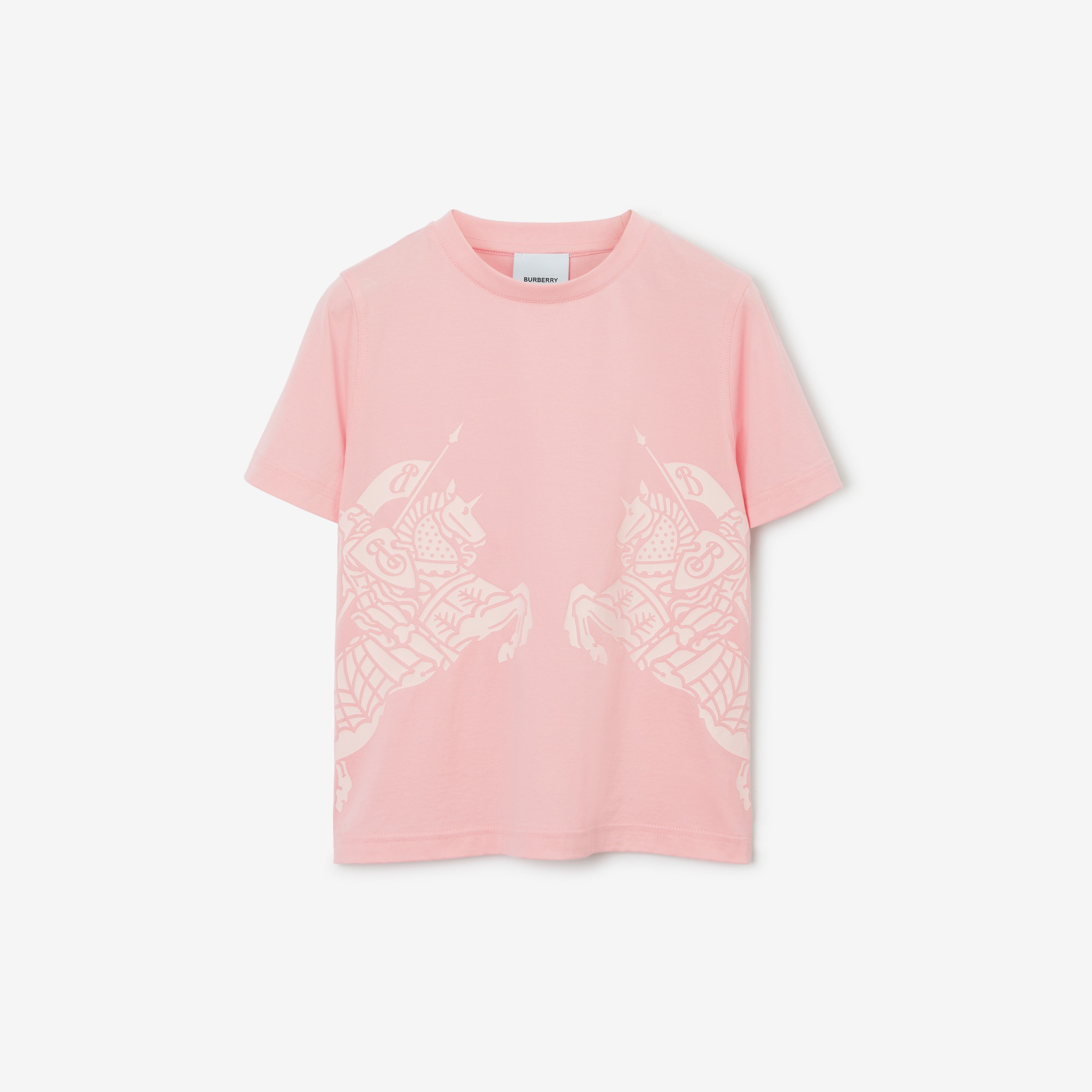 EKD Print Cotton T-shirt in Soft Blossom | Burberry® Official - 1