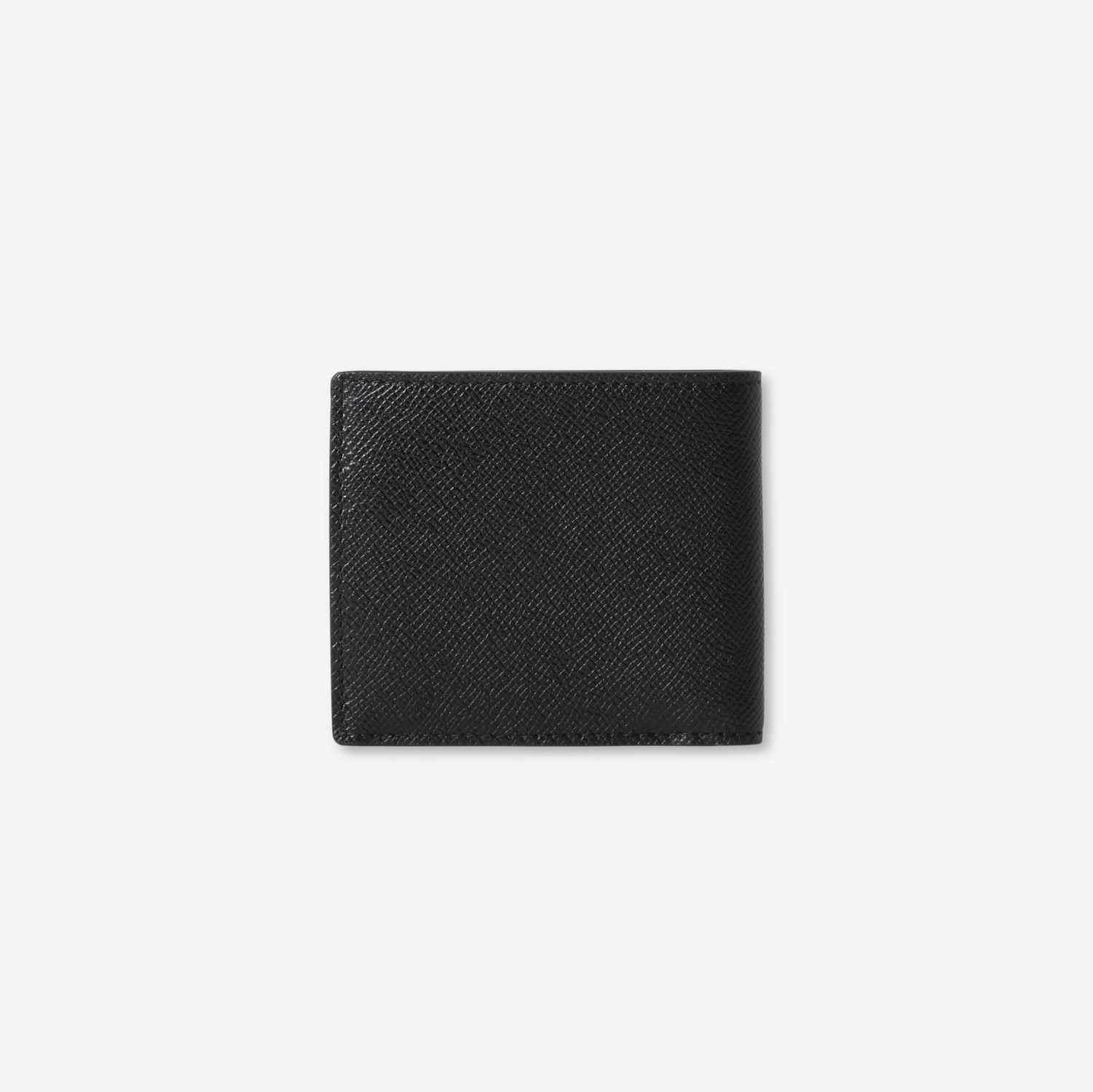 Grainy Leather TB Bifold Coin Wallet