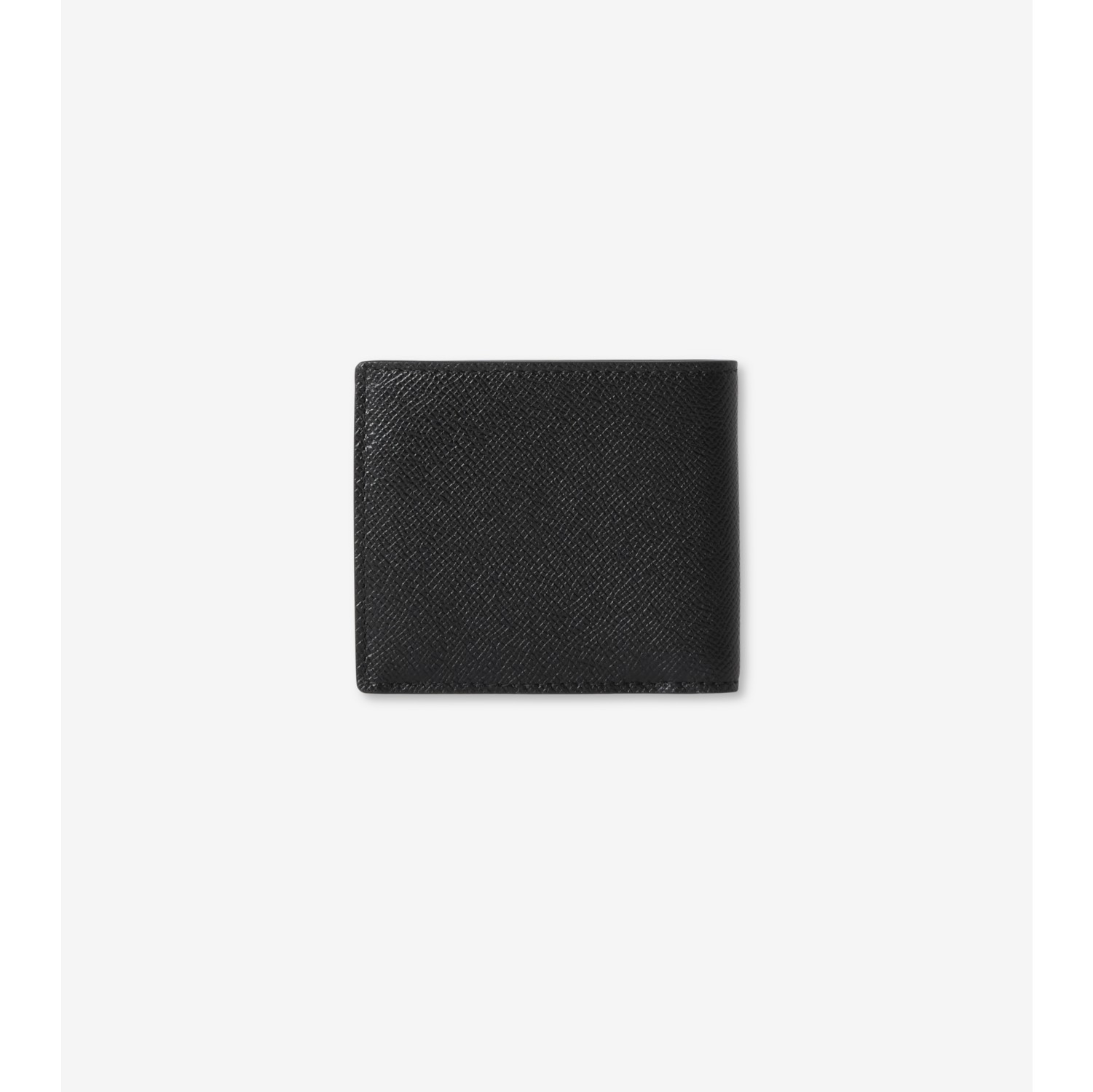 粒纹皮革TB 双折零钱夹(黑色) - 男士, 皮革| Burberry® 博柏利官网